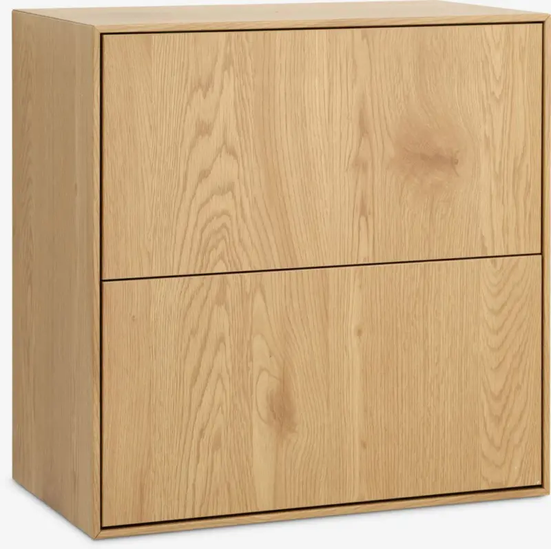 JYSK Шкаф GEDSER 2 чекмеджета цвят топъл дъб