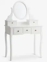 JYSK JYSK Тоалетка MALLING с огледало и 5 чекмеджета бяла - до 15-05-26