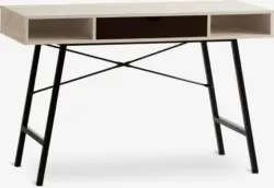 JYSK Бюро ABBETVED 48x120 цвят светъл дъб/черно