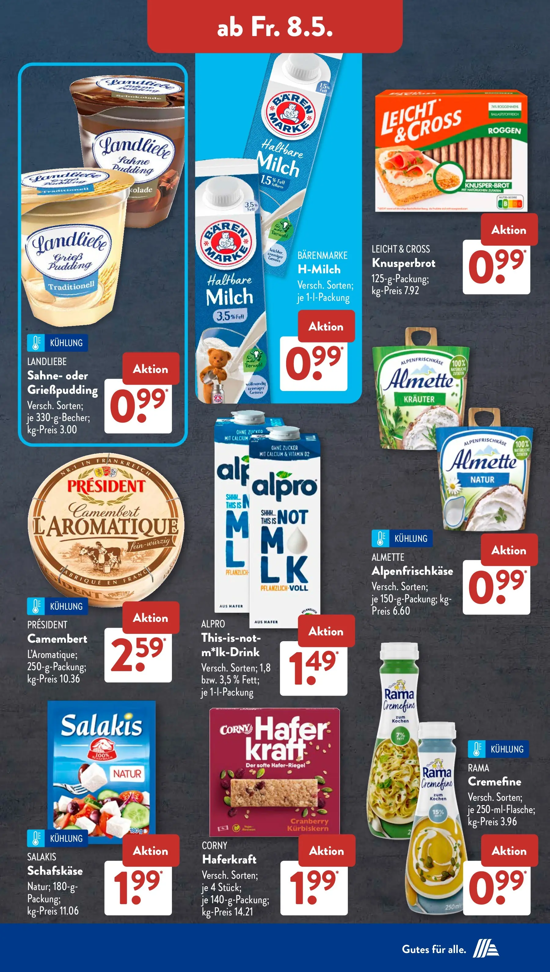 Aldi Süd - Aldi Süd: Wochenangebote (ab 03.05.2026) zum Blättern | Seite: 23 | Produkte: Rama, Zucker, Salakis, Sahne