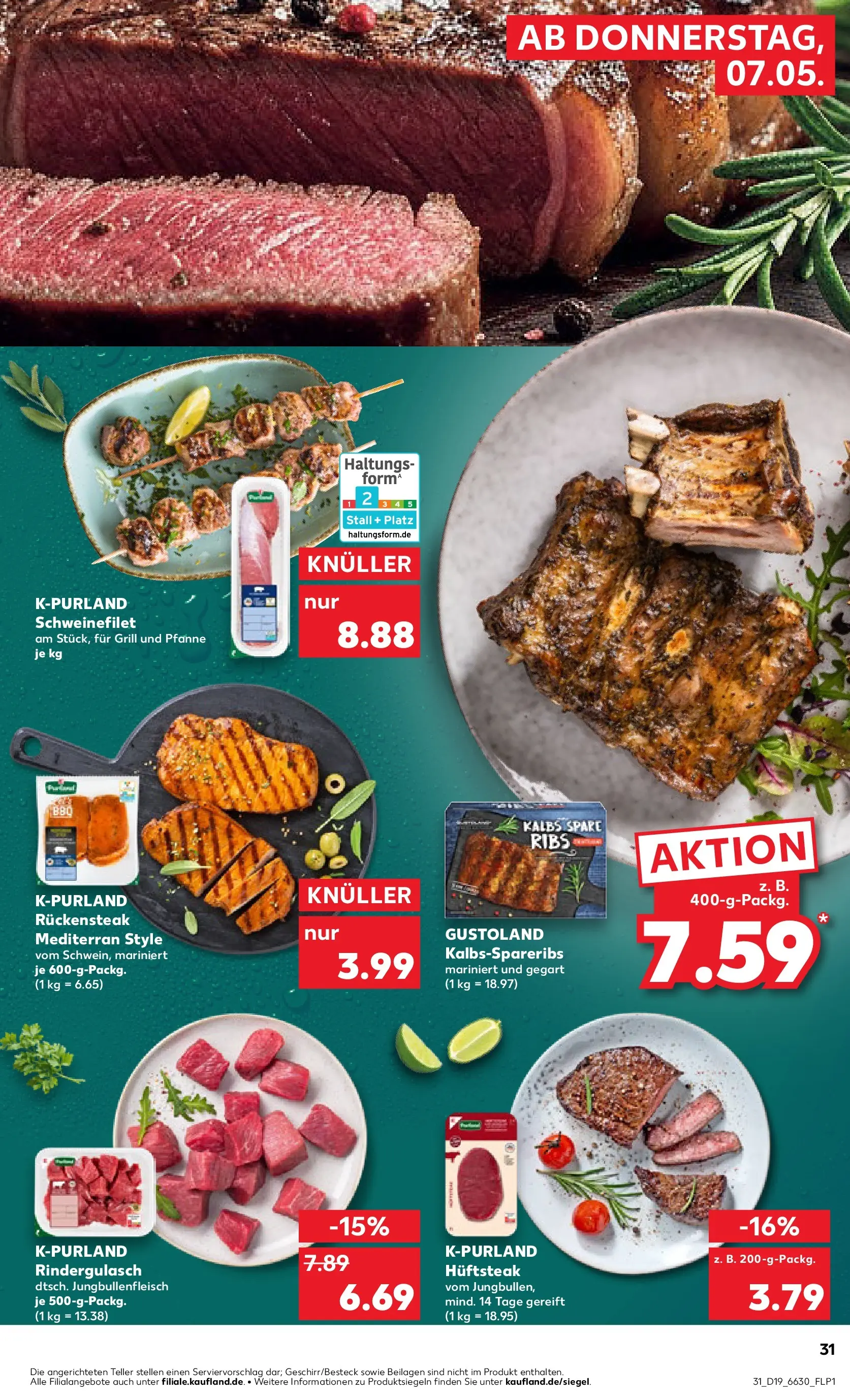 Prospekt Kaufland ab 04.05.2026 » Angebote Online zum Blättern | Seite: 36 | Produkte: Grill, Rindergulasch, Schweinefilet, Steak