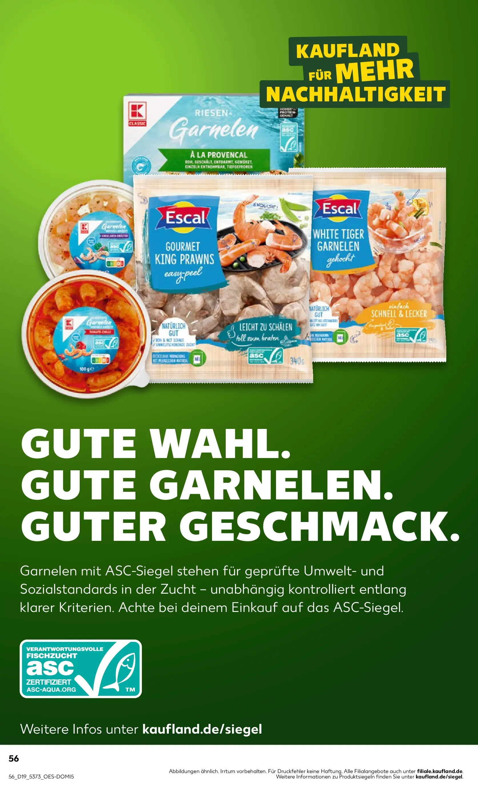 Prospekt Kaufland ab 04.05.2026 » Angebote Online zum Blättern | Seite: 61 | Produkte: Garnelen, Tiger garnelen