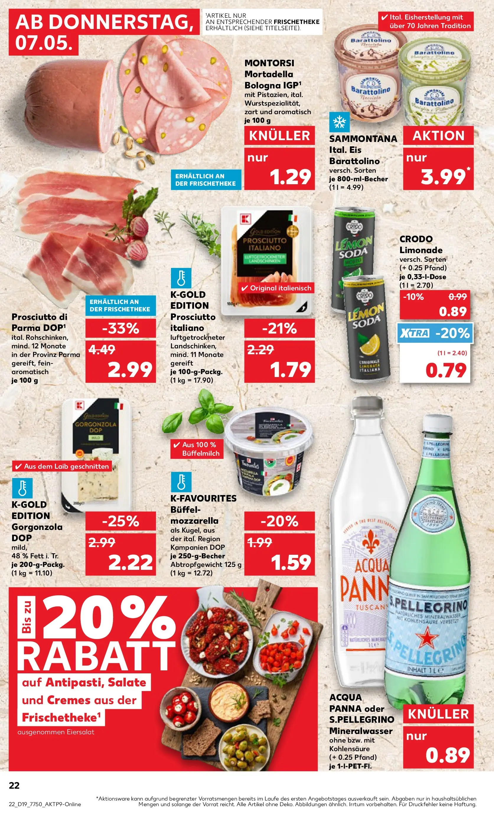 Prospekt Kaufland ab 04.05.2026 » Angebote Online zum Blättern | Seite: 27 | Produkte: Theke, Mozzarella, Limonade, Mineralwasser