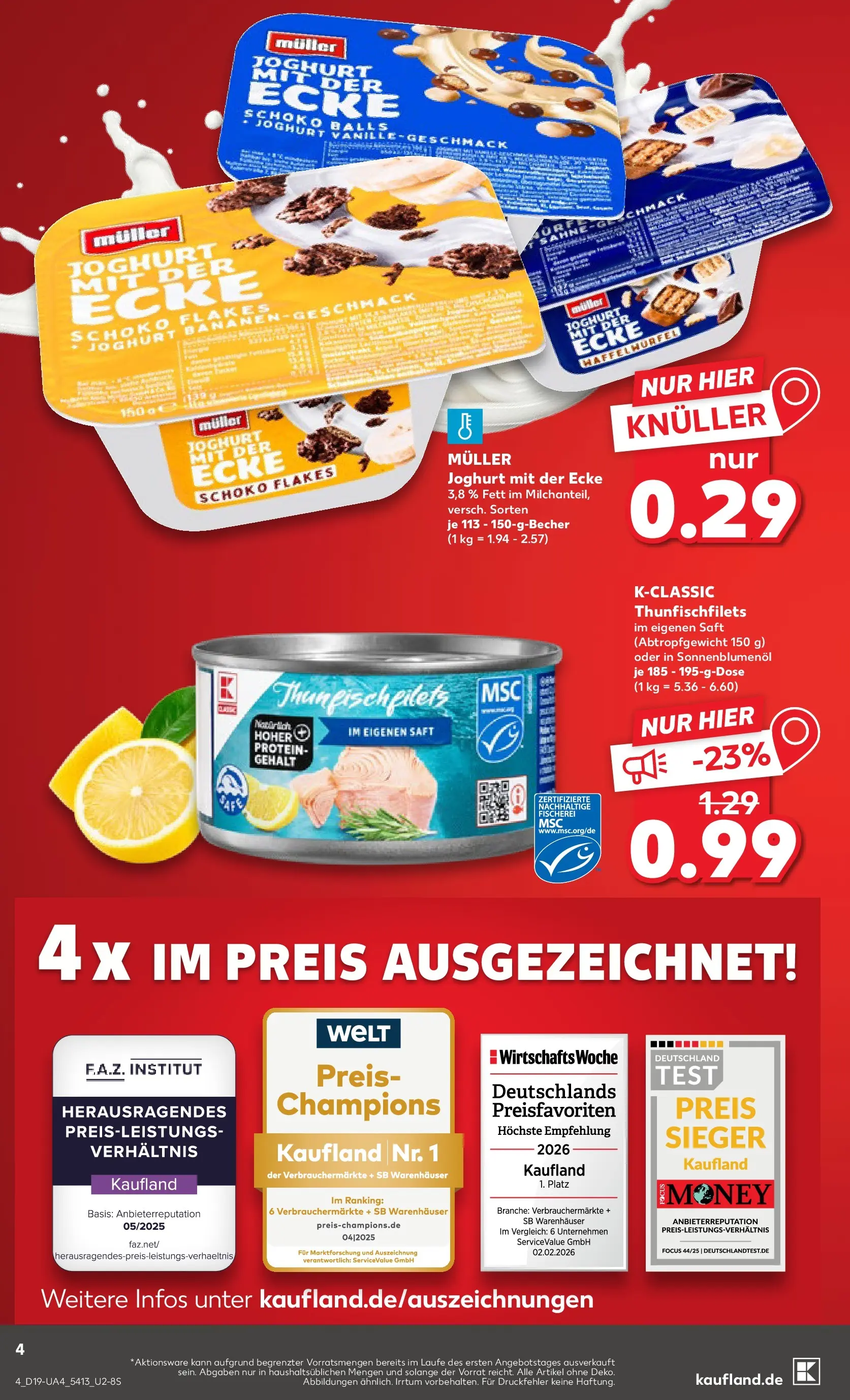 Prospekt Kaufland ab 04.05.2026 » Angebote Online zum Blättern | Seite: 9 | Produkte: Joghurt, Sonnenblumenol, Saft