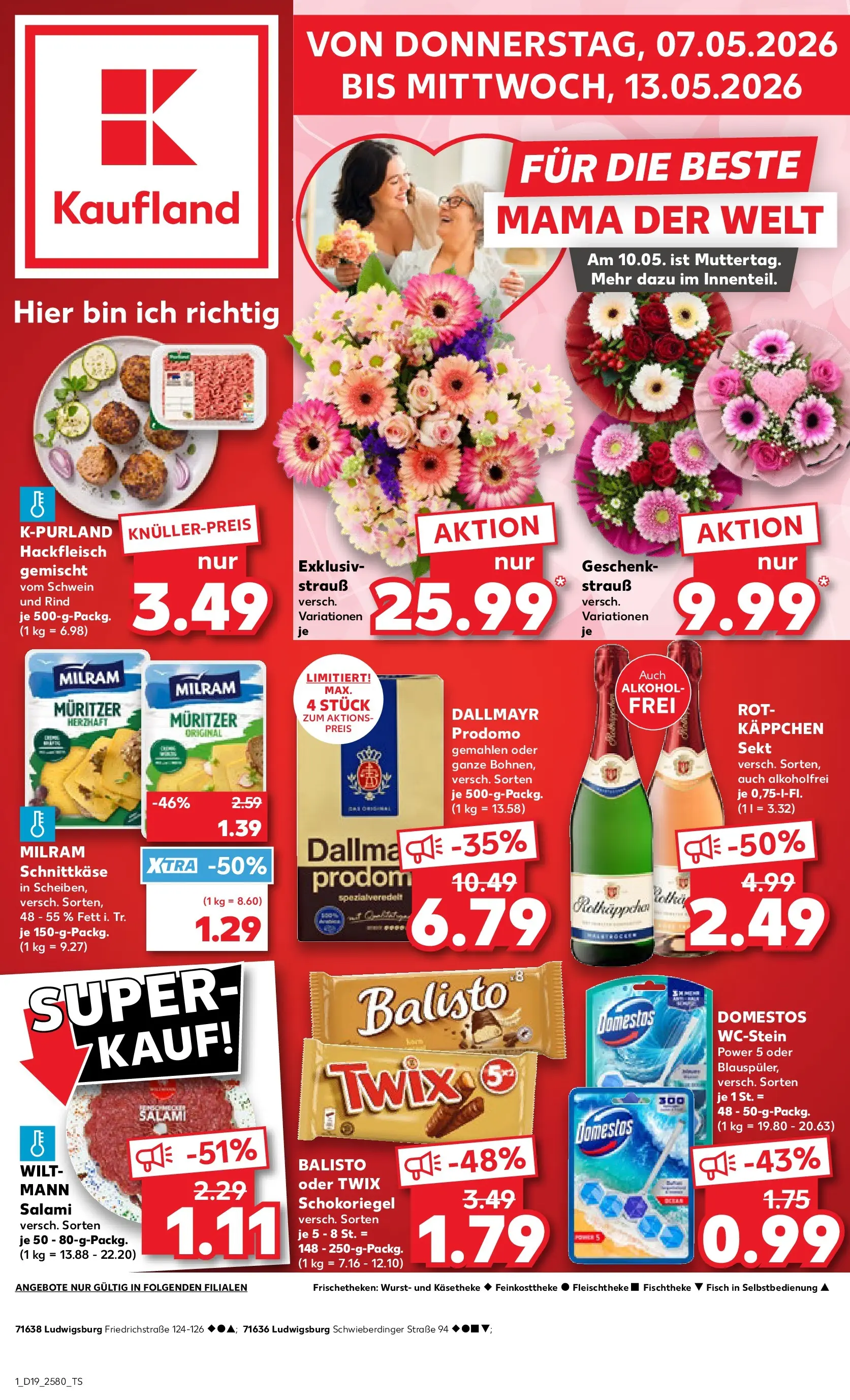 Prospekt Kaufland ab 04.05.2026 » Angebote Online zum Blättern | Seite: 6 | Produkte: Twix, Fisch, Dallmayr, Dallmayr prodomo