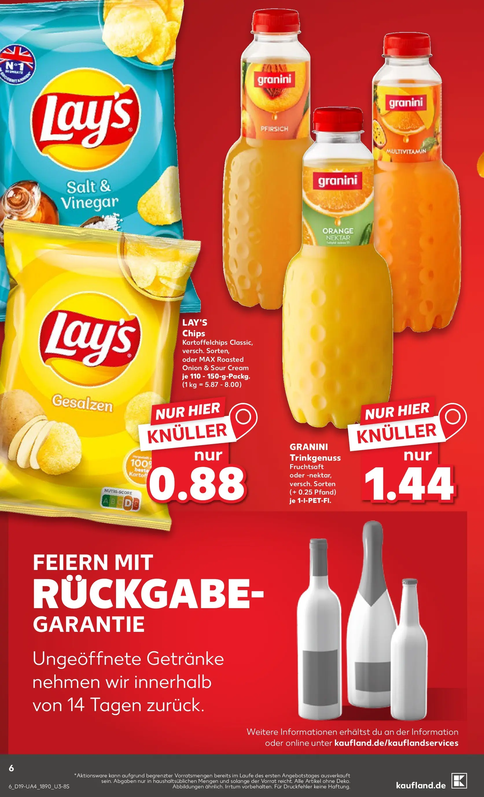 Prospekt Kaufland ab 04.05.2026 » Angebote Online zum Blättern | Seite: 11 | Produkte: Pfirsich, Granini, Chips, Fruchtsaft