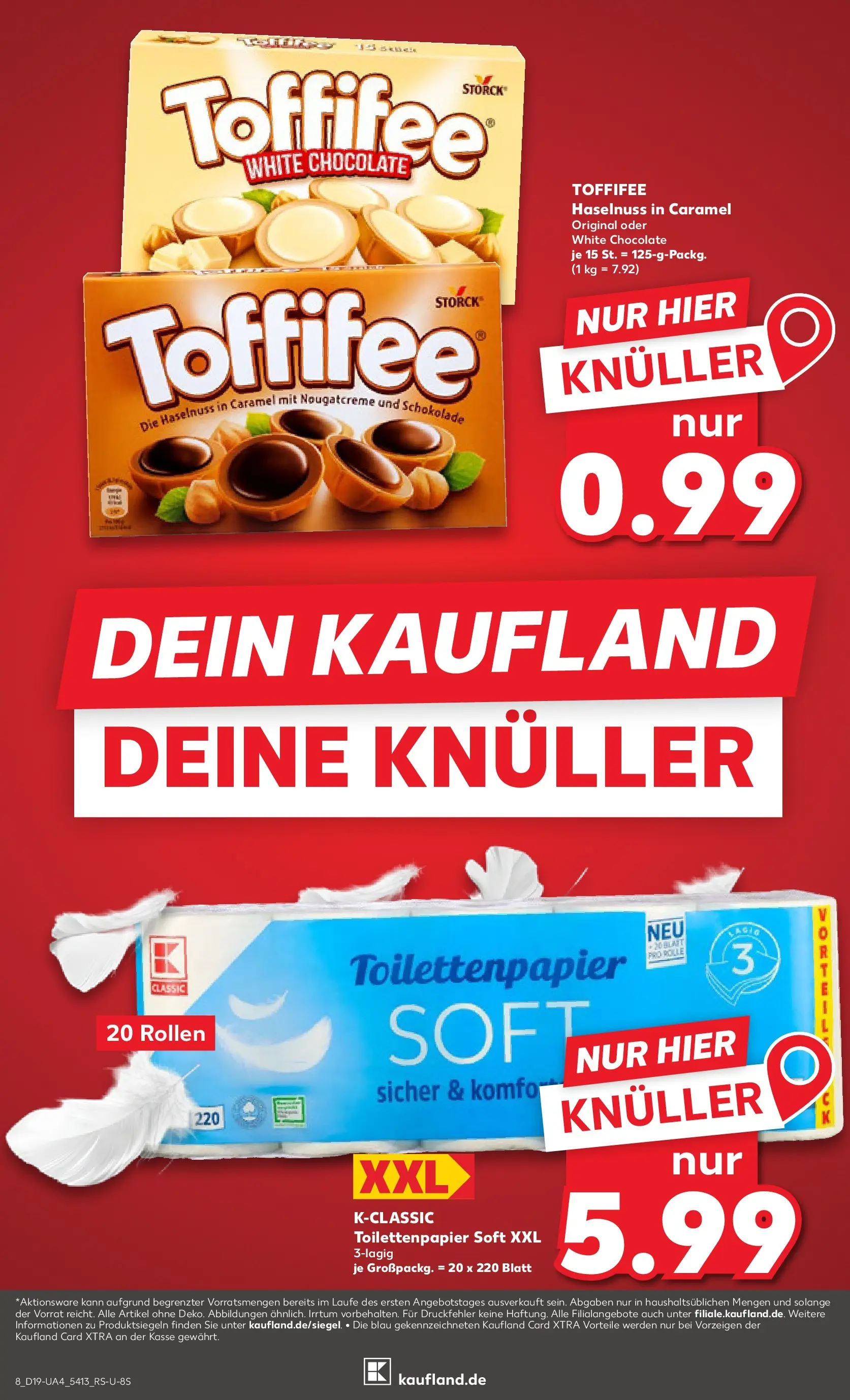 Prospekt Kaufland ab 04.05.2026 » Angebote Online zum Blättern | Seite: 13 | Produkte: Schokolade, Toffifee, Toilettenpapier