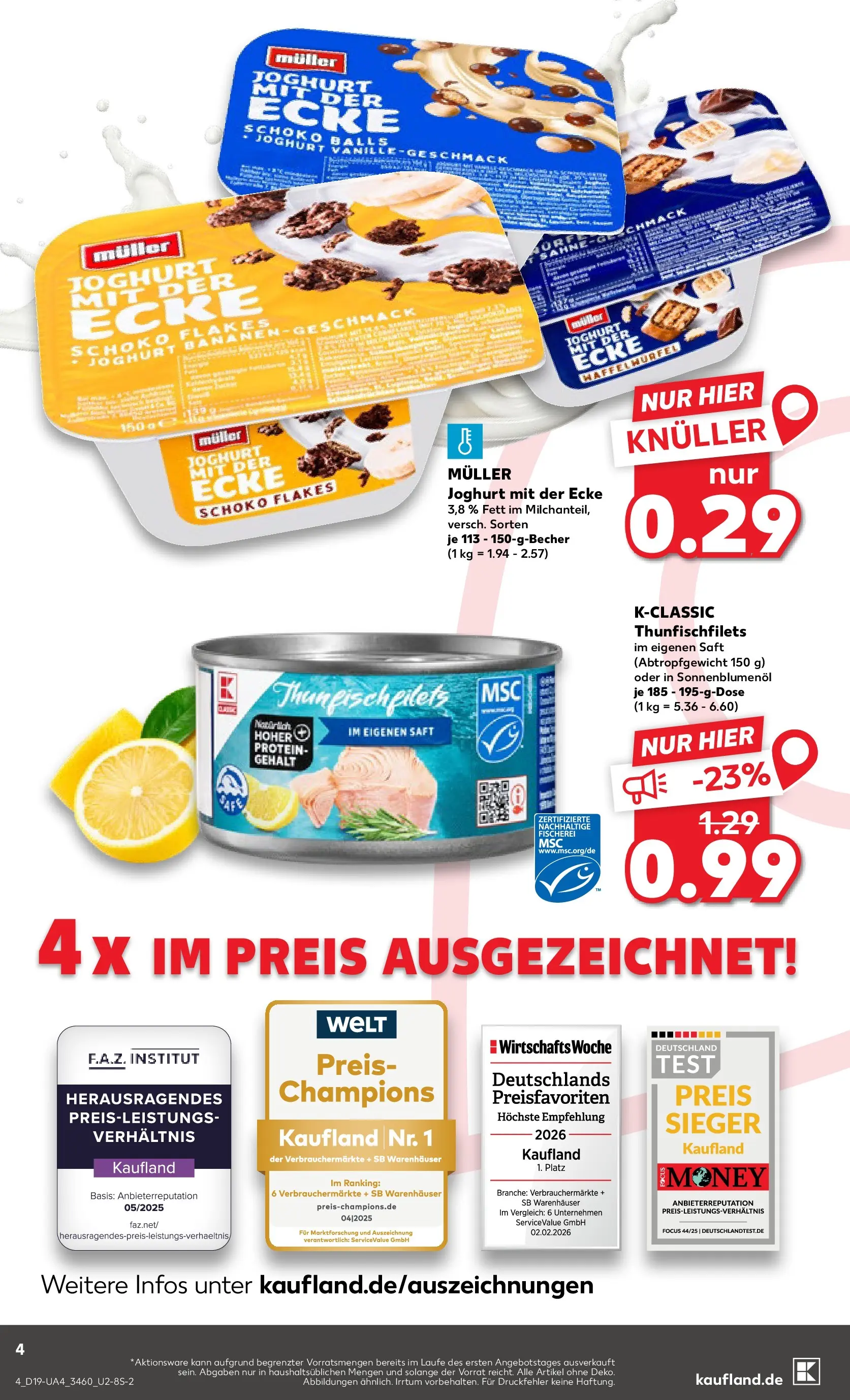 Prospekt Kaufland ab 04.05.2026 » Angebote Online zum Blättern | Seite: 9 | Produkte: Joghurt, Sonnenblumenol, Saft