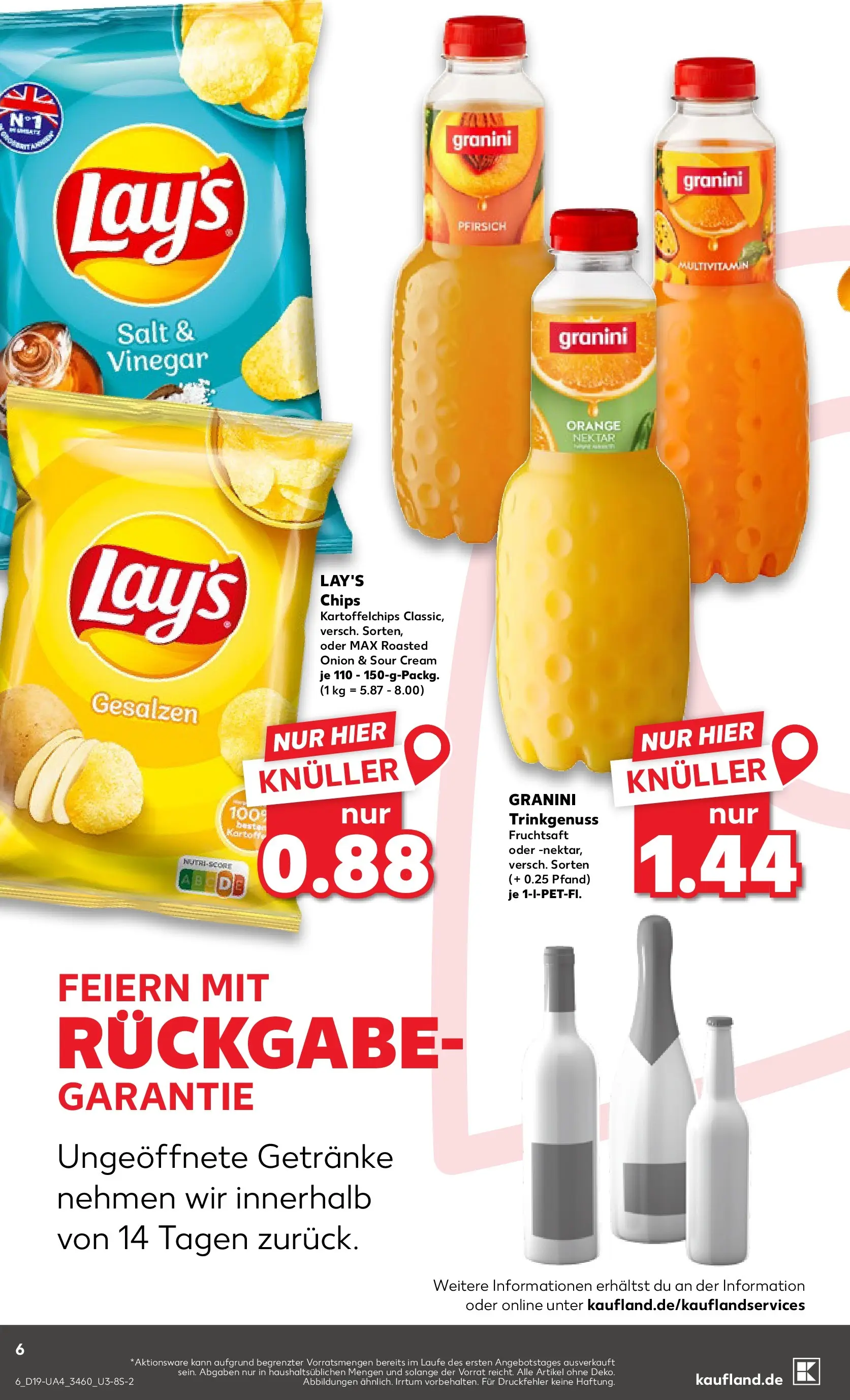 Prospekt Kaufland ab 04.05.2026 » Angebote Online zum Blättern | Seite: 11 | Produkte: Pfirsich, Granini, Chips, Fruchtsaft
