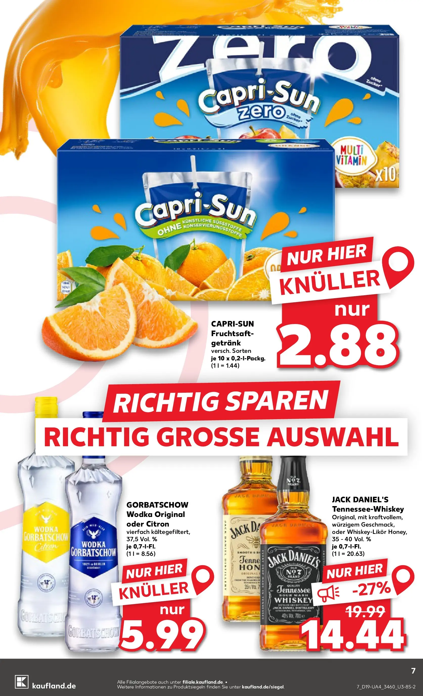 Prospekt Kaufland ab 04.05.2026 » Angebote Online zum Blättern | Seite: 12 | Produkte: Jack Daniel's, Vodka, Fruchtsaft, Wodka