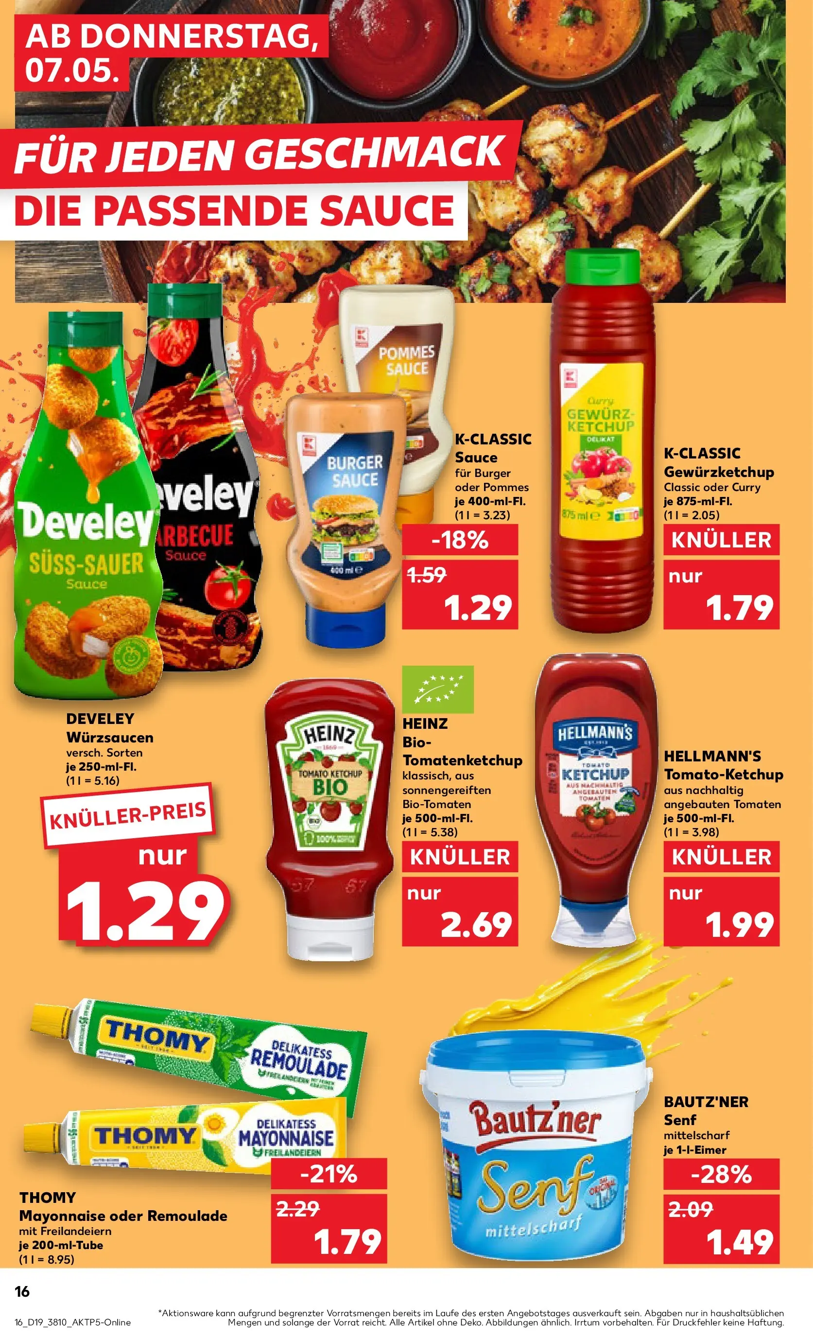 Prospekt Kaufland ab 04.05.2026 » Angebote Online zum Blättern | Seite: 21 | Produkte: Pommes, Burger, Tomaten, Ketchup