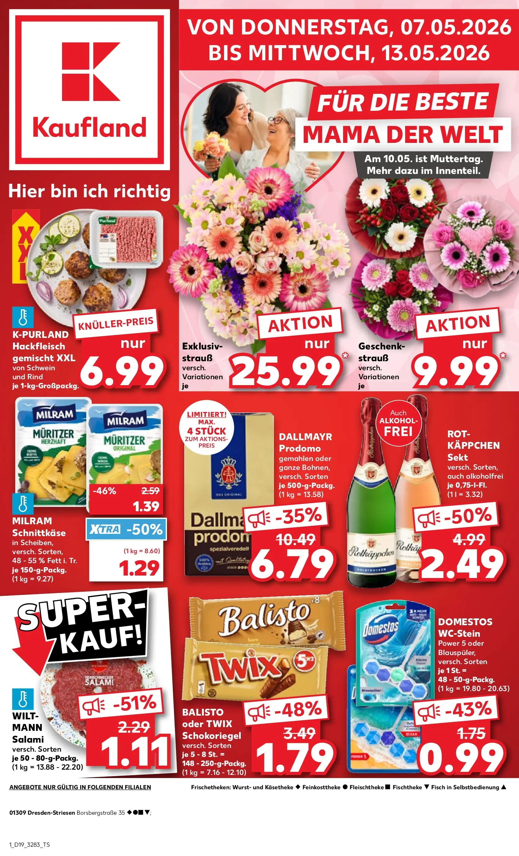 Prospekt Kaufland ab 04.05.2026 » Angebote Online zum Blättern | Seite: 6 | Produkte: Dallmayr, Salami, Dallmayr prodomo, Hackfleisch