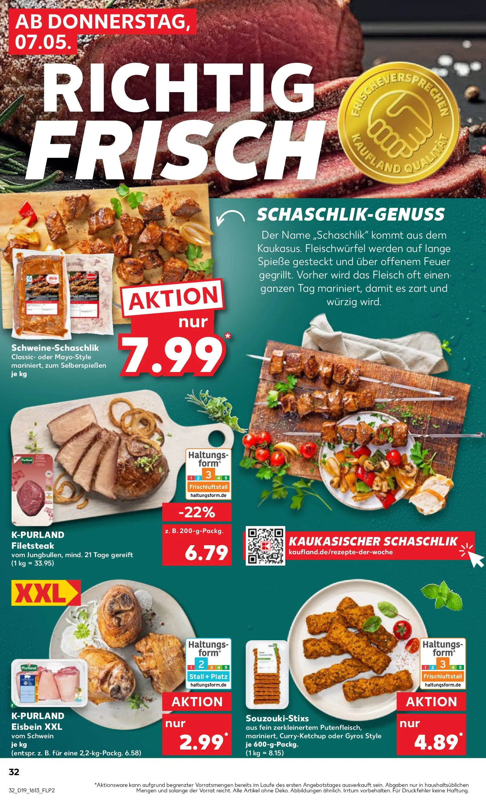 Prospekt Kaufland ab 04.05.2026 » Angebote Online zum Blättern | Seite: 37 | Produkte: Spieße, Gyros, Steak, Fleisch