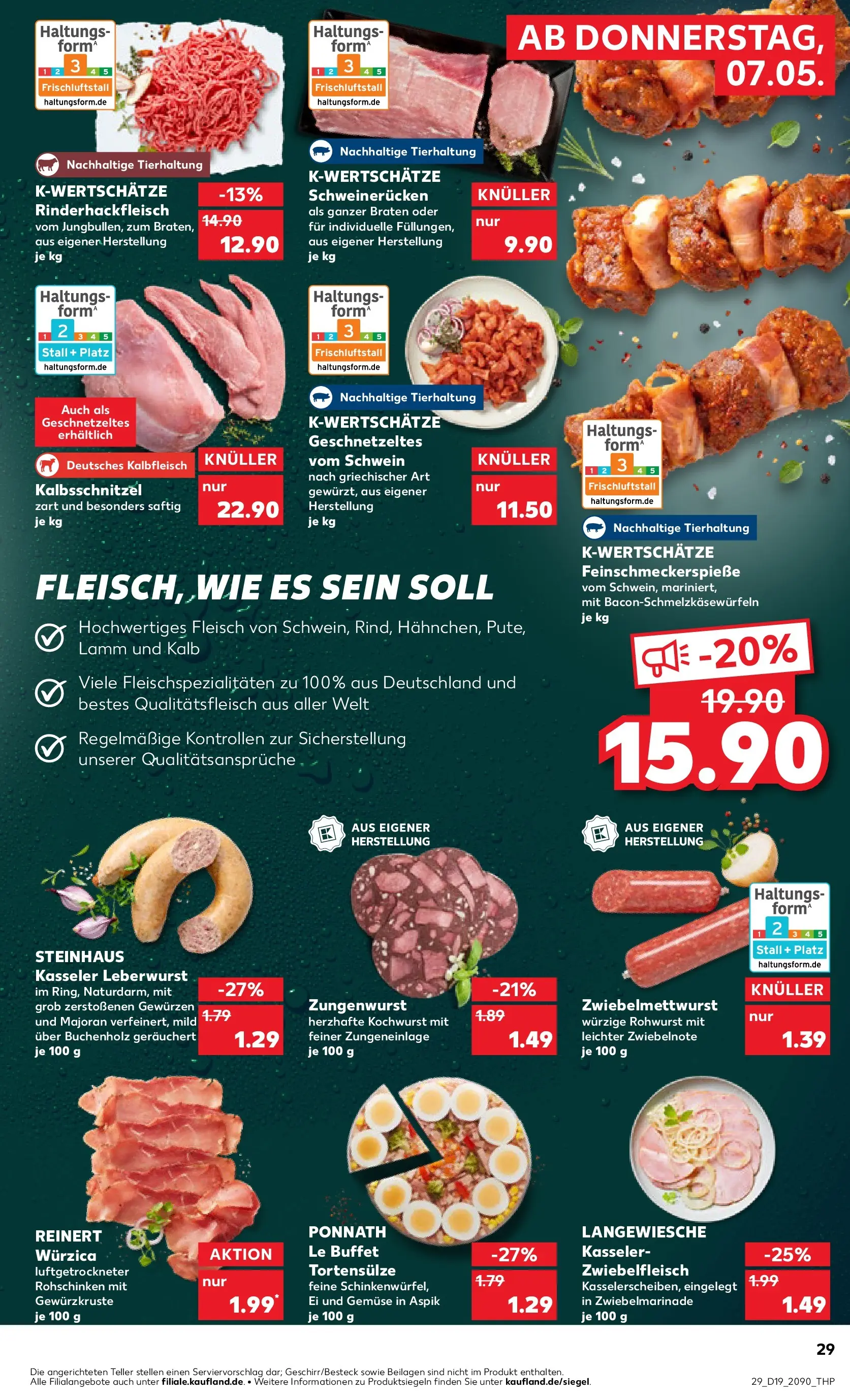 Prospekt Kaufland ab 07.05.2026 » Angebote Online zum Blättern | Seite: 29 | Produkte: Gemüse, Schweinerucken, Fleisch