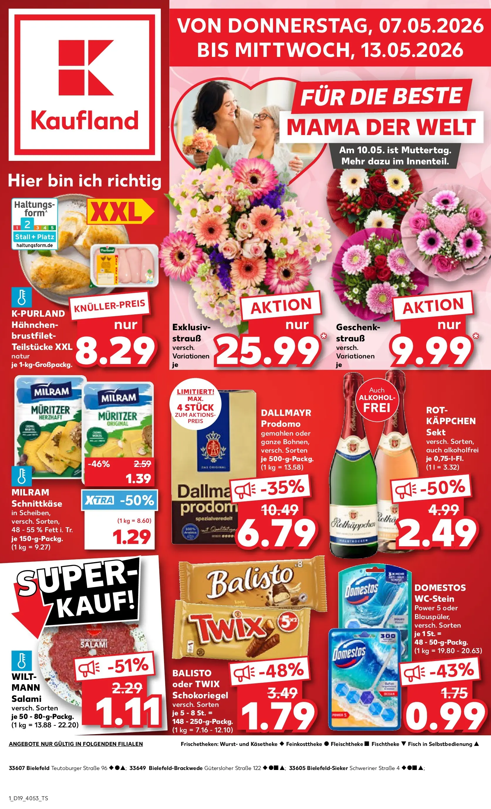 Prospekt Kaufland ab 04.05.2026 » Angebote Online zum Blättern | Seite: 6 | Produkte: Sekt, Twix, Fisch, Milram