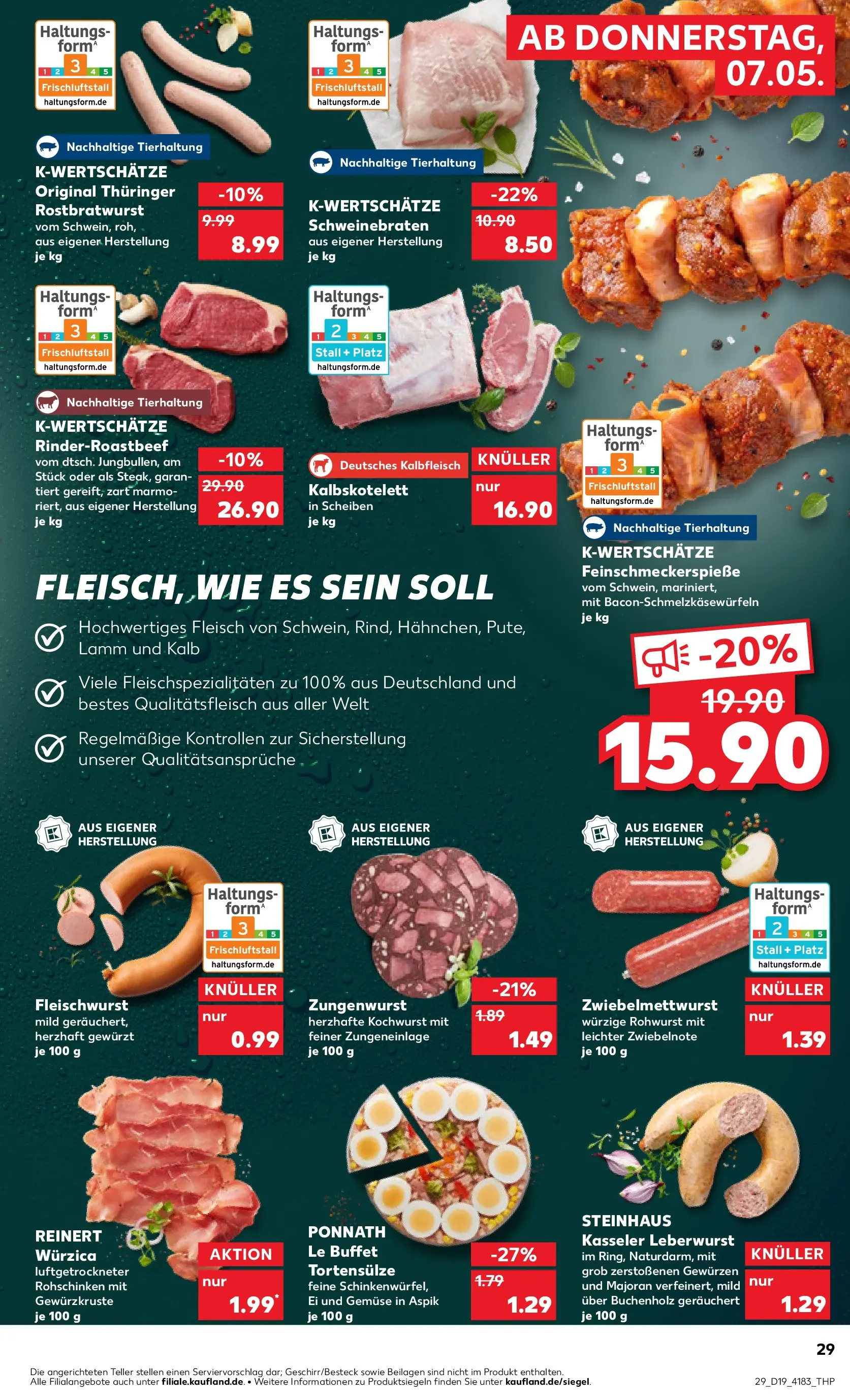 Prospekt Kaufland ab 04.05.2026 » Angebote Online zum Blättern | Seite: 34 | Produkte: Gemüse, Fleisch