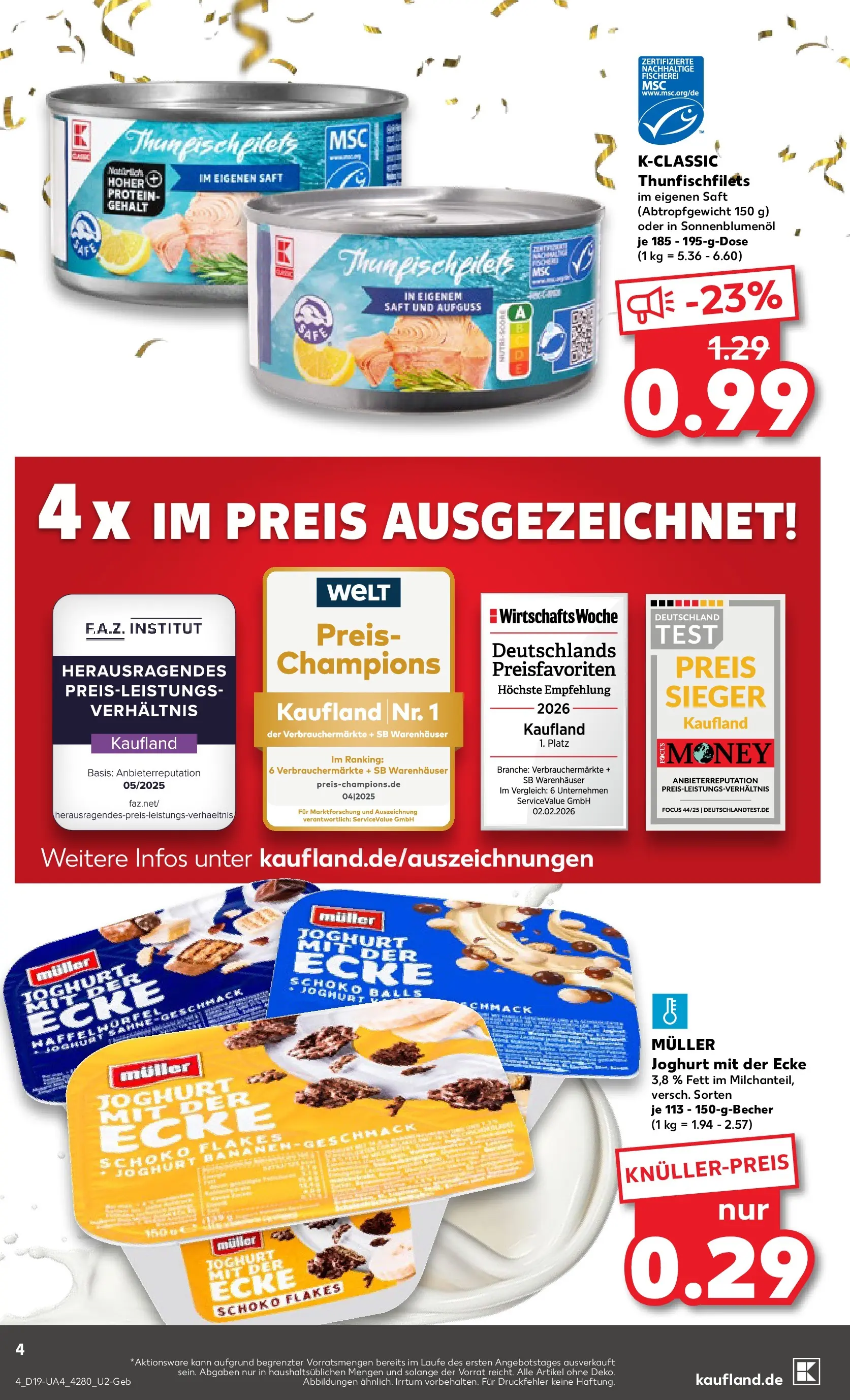 Prospekt Kaufland ab 04.05.2026 » Angebote Online zum Blättern | Seite: 9 | Produkte: Joghurt, Sonnenblumenol, Saft
