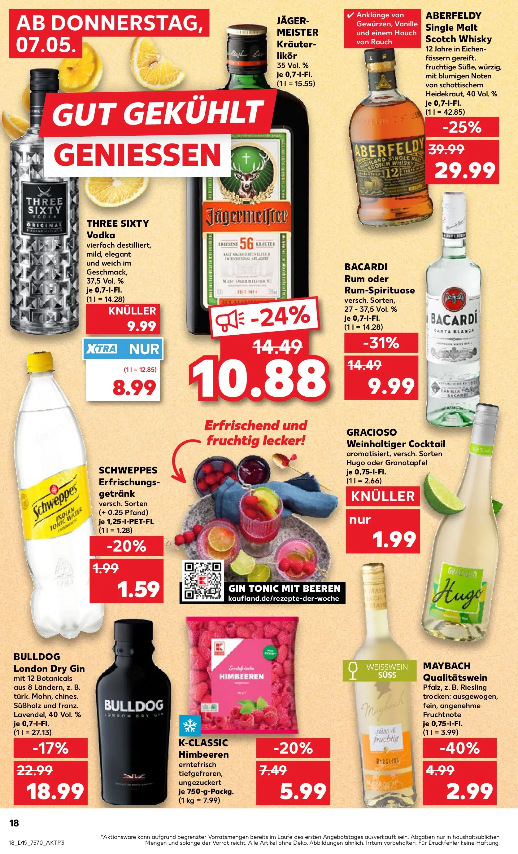 Prospekt Kaufland ab 04.05.2026 » Angebote Online zum Blättern | Seite: 23 | Produkte: Bacardi, Rum, Schweppes, Jägermeister