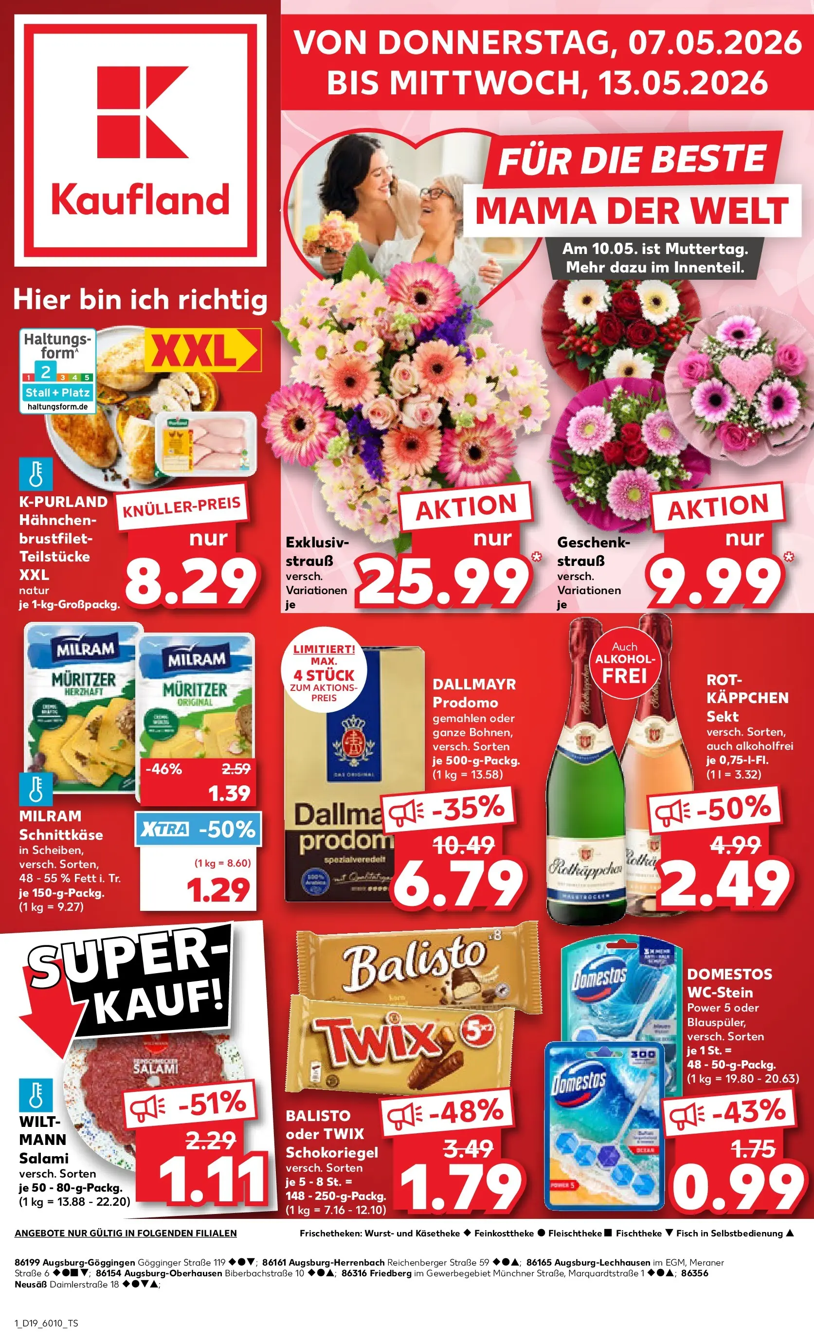 Prospekt Kaufland ab 04.05.2026 » Angebote Online zum Blättern | Seite: 6 | Produkte: Twix, Wurst, Rotkäppchen, Dallmayr prodomo