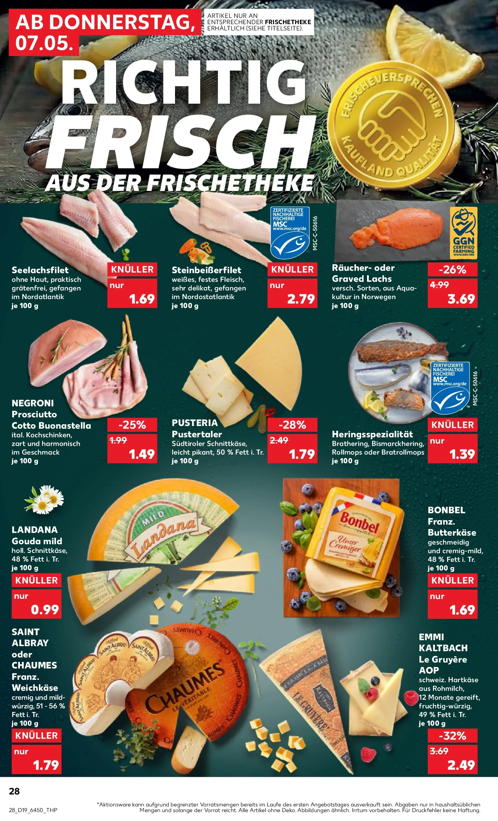 Prospekt Kaufland ab 04.05.2026 » Angebote Online zum Blättern | Seite: 33 | Produkte: Gouda, Lachs