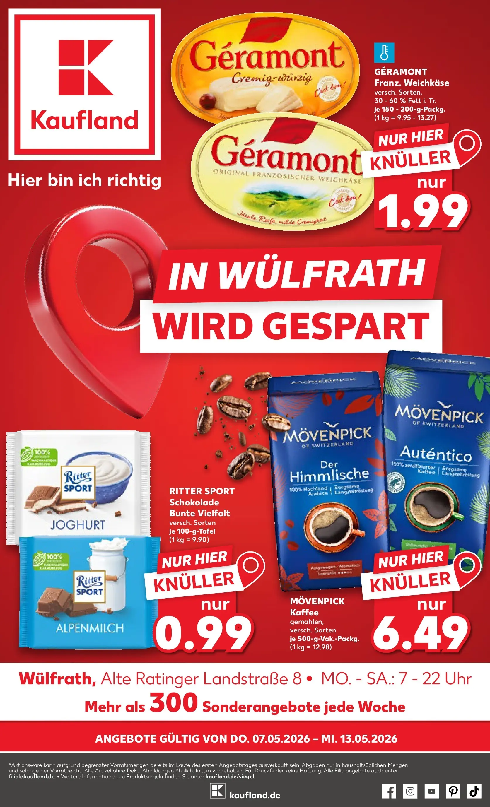 Prospekt Kaufland ab 04.05.2026 » Angebote Online zum Blättern | Seite: 6 | Produkte: Geramont, Joghurt, Kaffee, Schokolade
