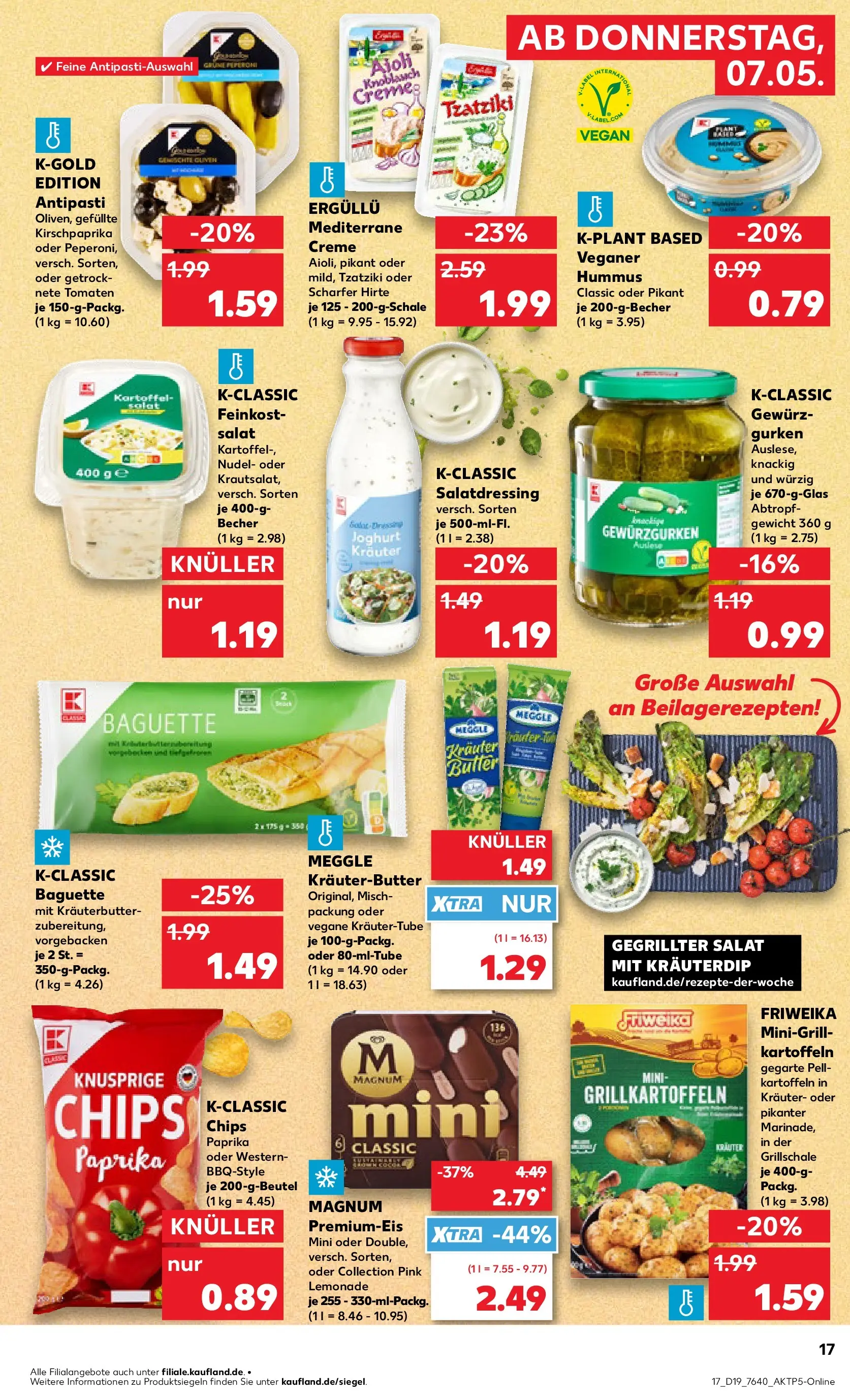 Prospekt Kaufland ab 03.05.2026 » Angebote Online zum Blättern | Seite: 22 | Produkte: Joghurt, Kräuterbutter, Tomaten, Gurken