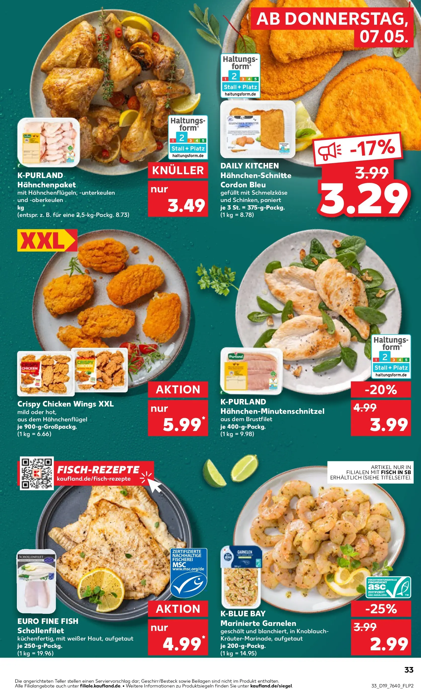 Prospekt Kaufland ab 03.05.2026 » Angebote Online zum Blättern | Seite: 38 | Produkte: Garnelen, Fisch, Knoblauch
