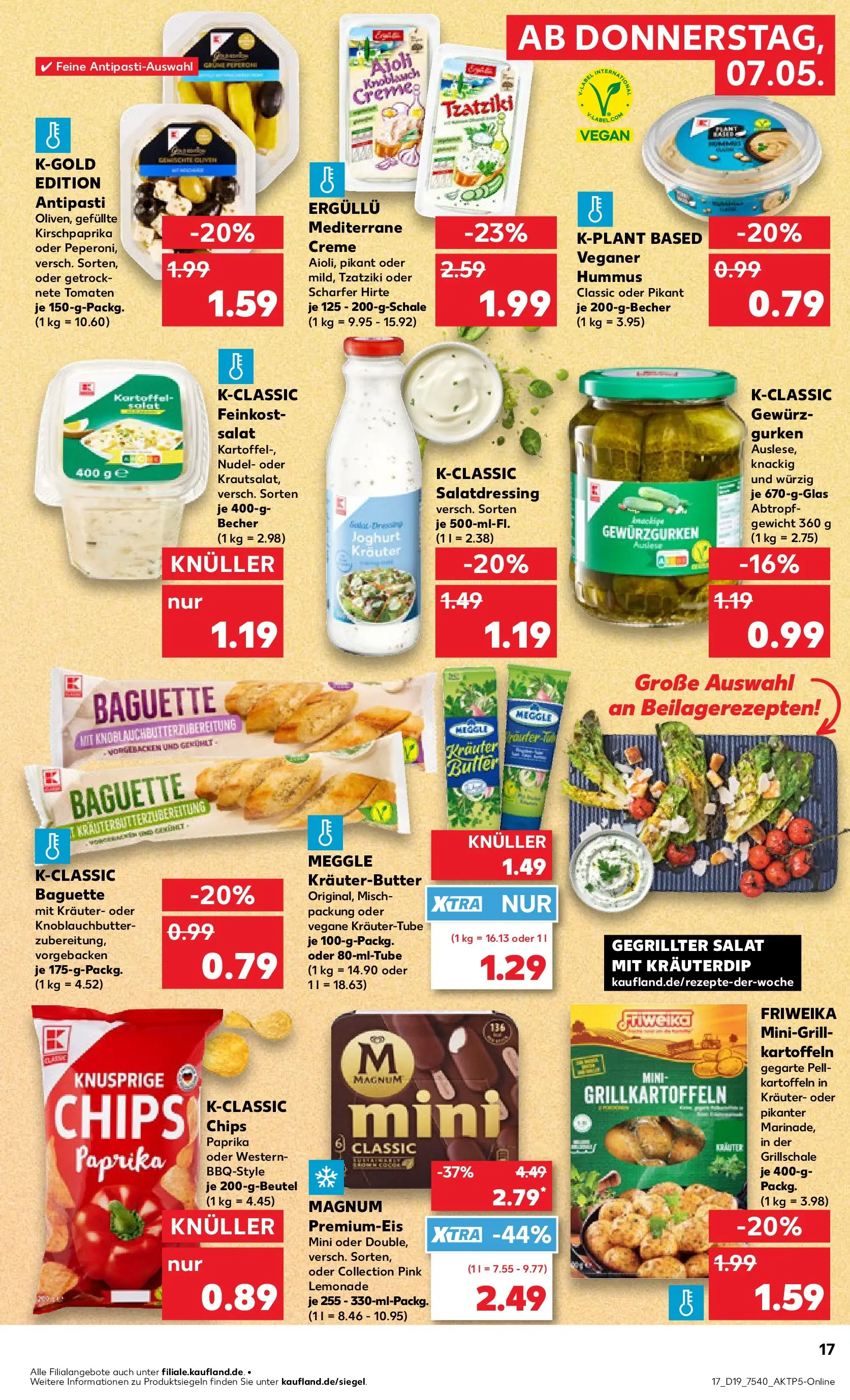 Prospekt Kaufland ab 04.05.2026 » Angebote Online zum Blättern | Seite: 22 | Produkte: Gewicht, Joghurt, Kräuterbutter, Tomaten
