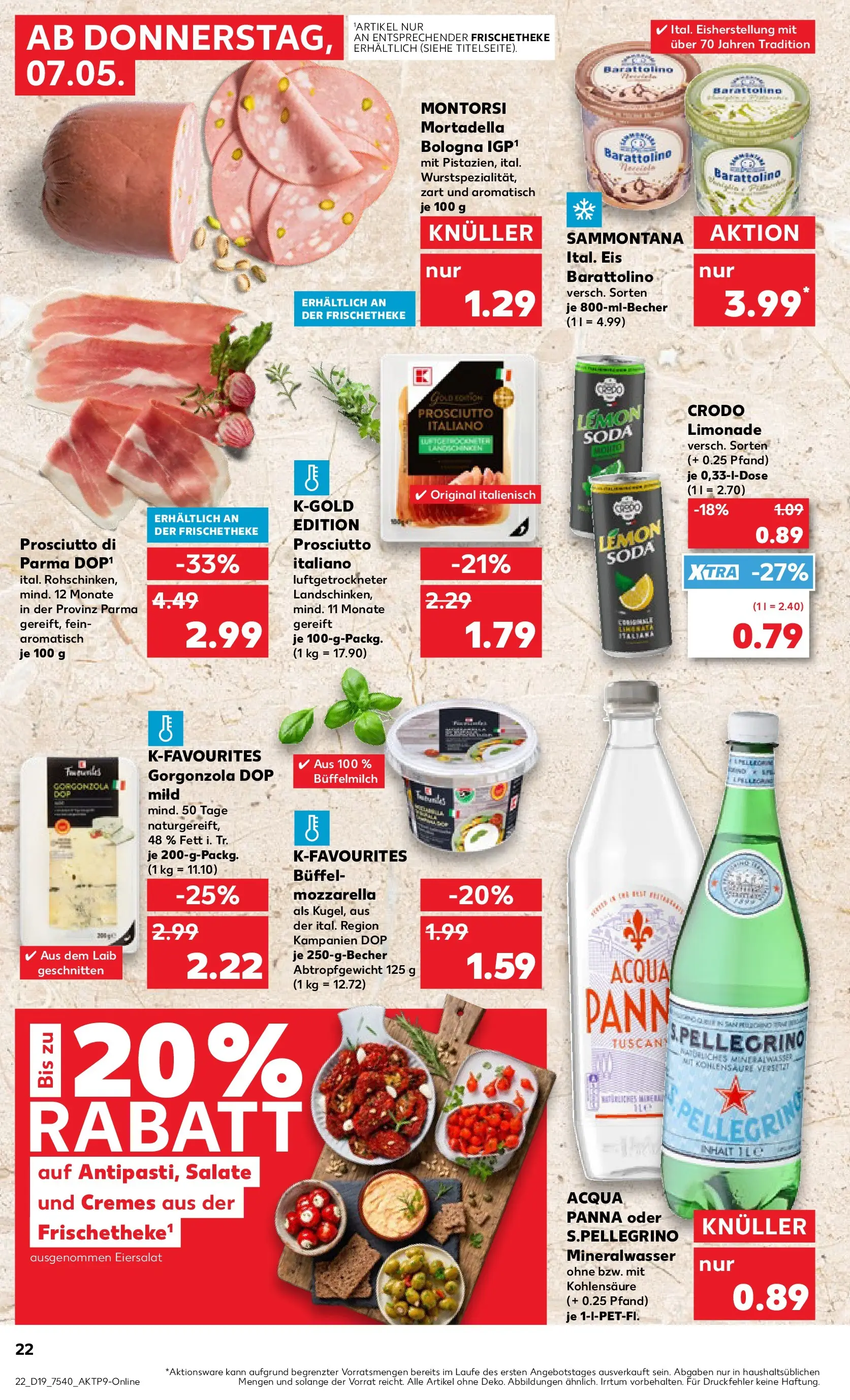 Prospekt Kaufland ab 04.05.2026 » Angebote Online zum Blättern | Seite: 27 | Produkte: Theke, Limonade, Mineralwasser, Eis