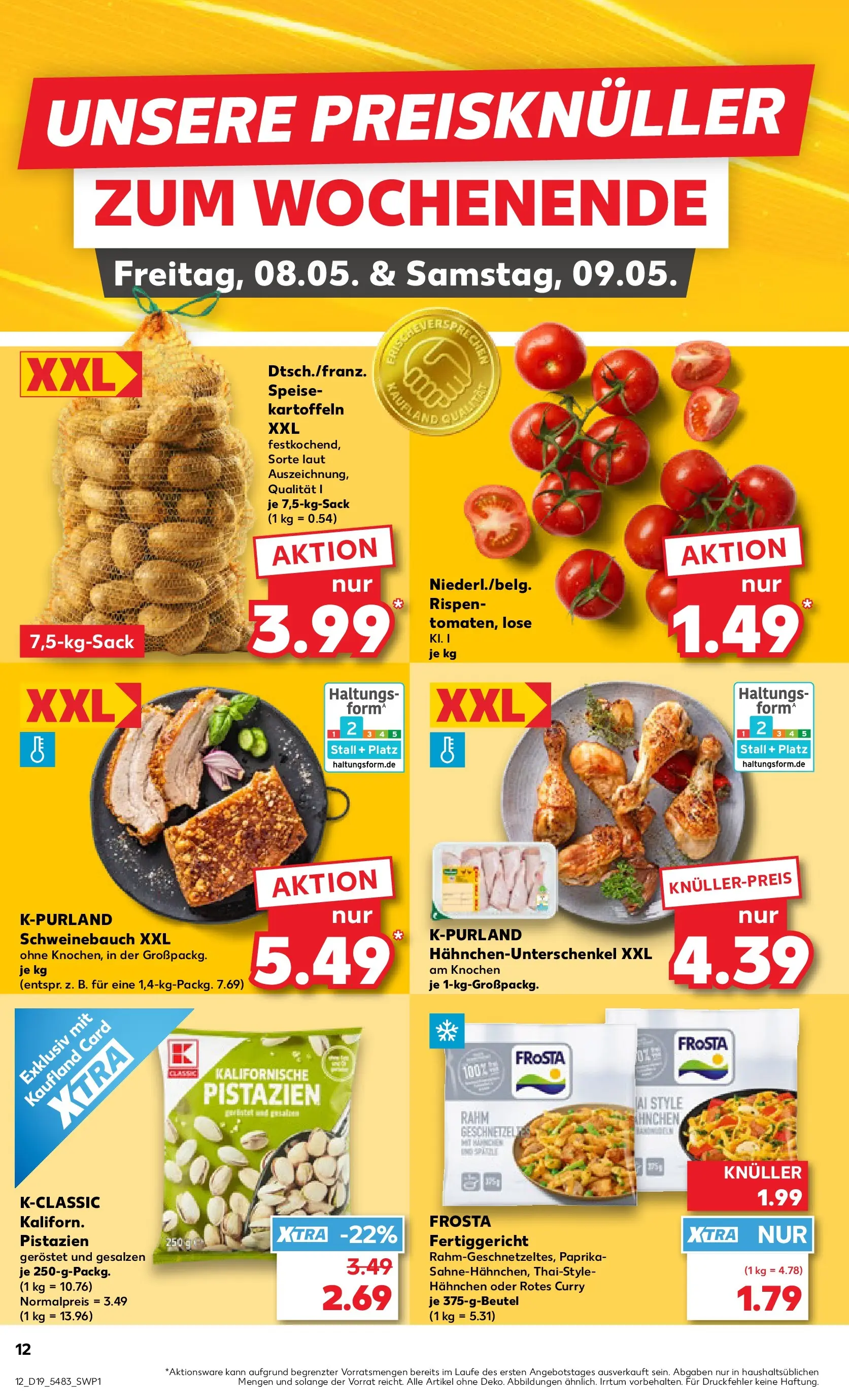 Prospekt Kaufland ab 04.05.2026 » Angebote Online zum Blättern | Seite: 17 | Produkte: Hahnchen, Schweinebauch, Frosta, Paprika