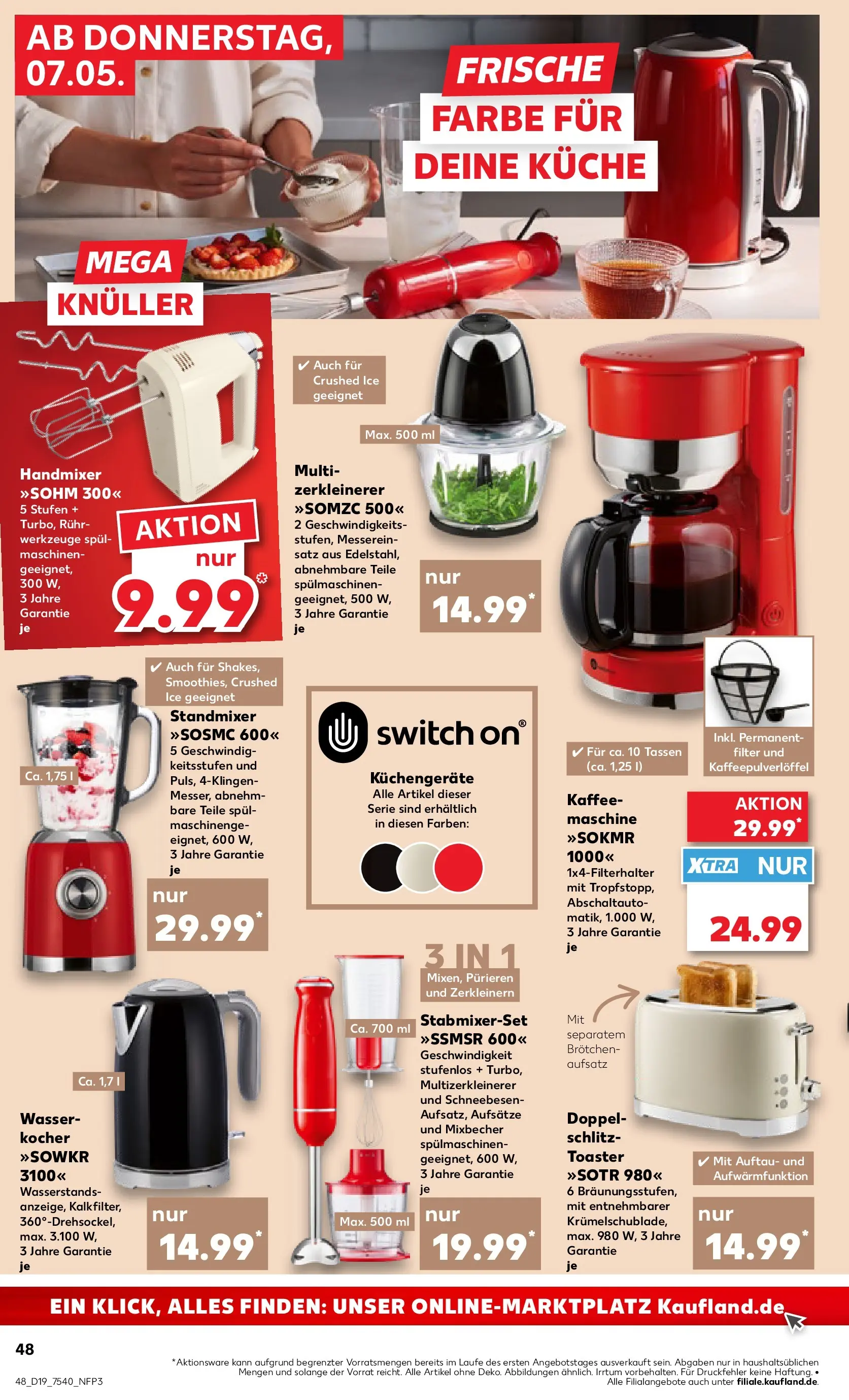 Prospekt Kaufland ab 04.05.2026 » Angebote Online zum Blättern | Seite: 53 | Produkte: Mixer, Toaster, Kaffee, Küche