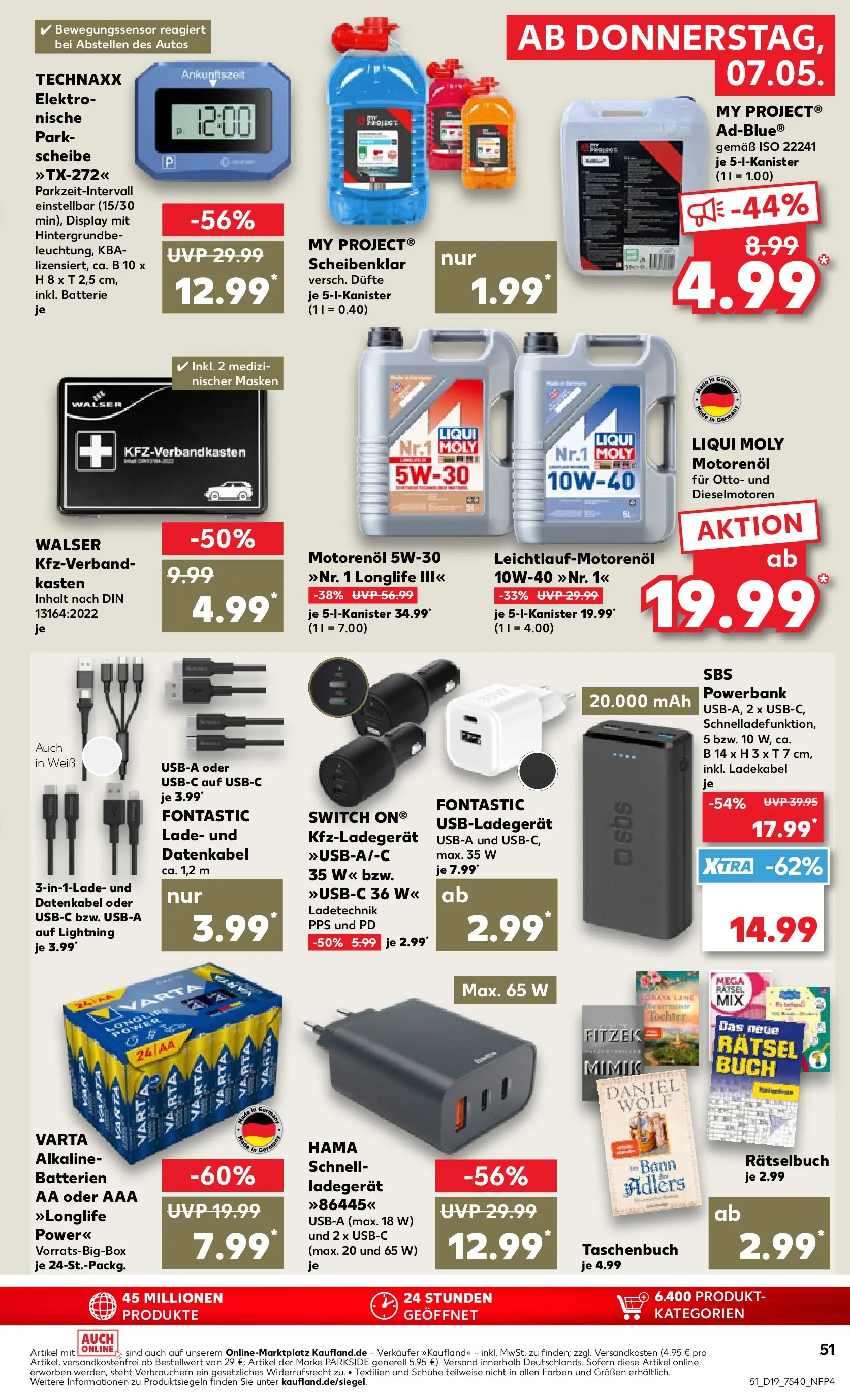 Prospekt Kaufland ab 04.05.2026 » Angebote Online zum Blättern | Seite: 56 | Produkte: USB, Batterie, Ladegerät, Powerbank
