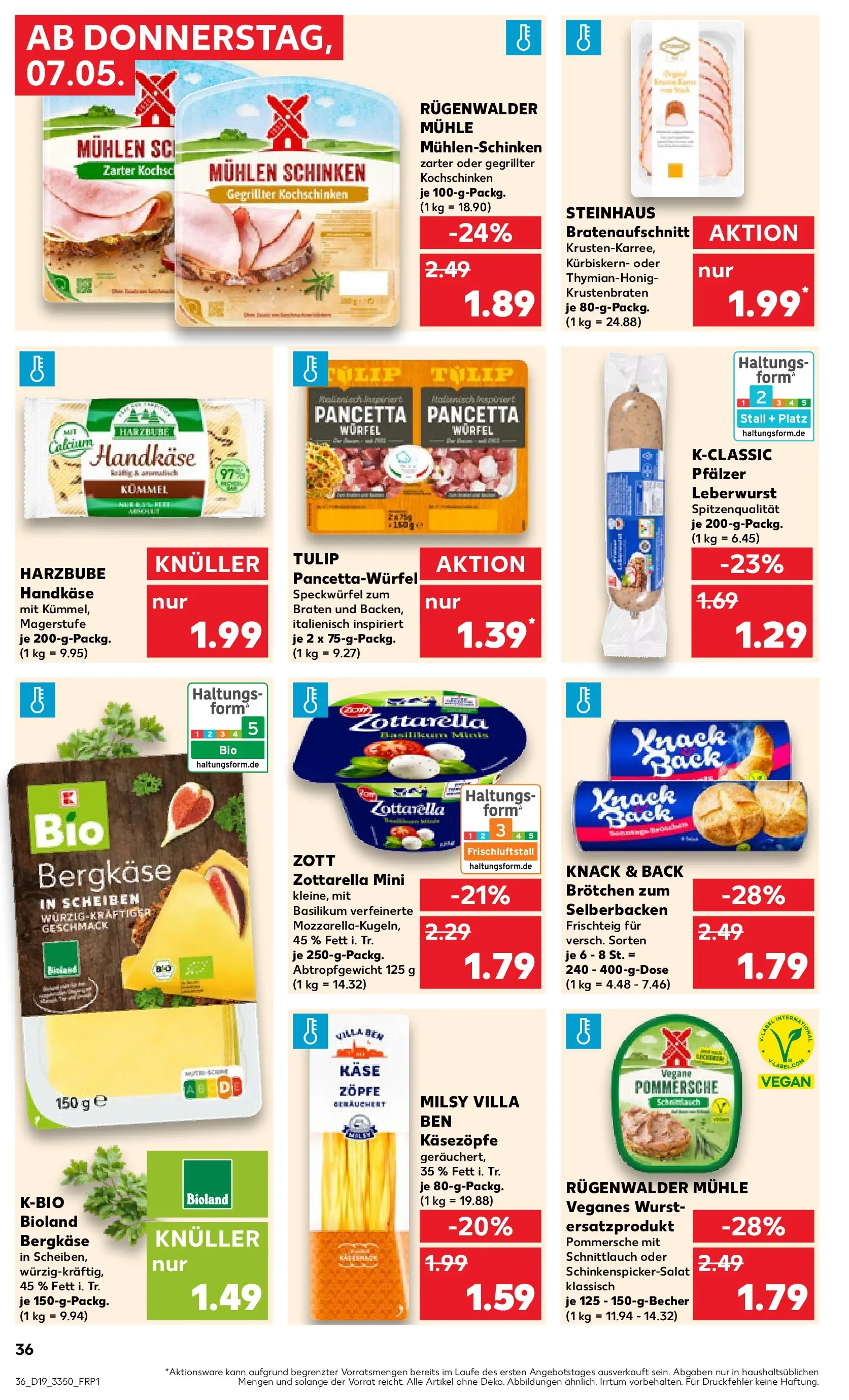 Prospekt Kaufland ab 04.05.2026 » Angebote Online zum Blättern | Seite: 41 | Produkte: Mühle, Mozzarella, Krustenbraten, Wurst