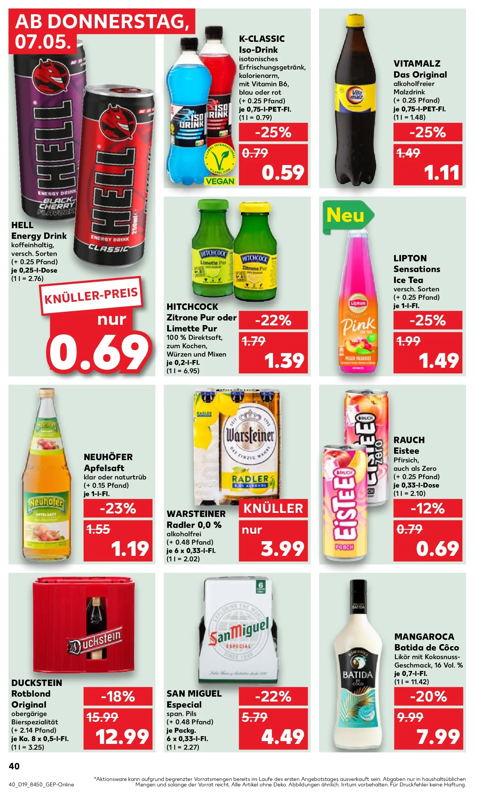 Prospekt Kaufland ab 04.05.2026 » Angebote Online zum Blättern | Seite: 45 | Produkte: Likör, Apfelsaft, Zitrone, Limette