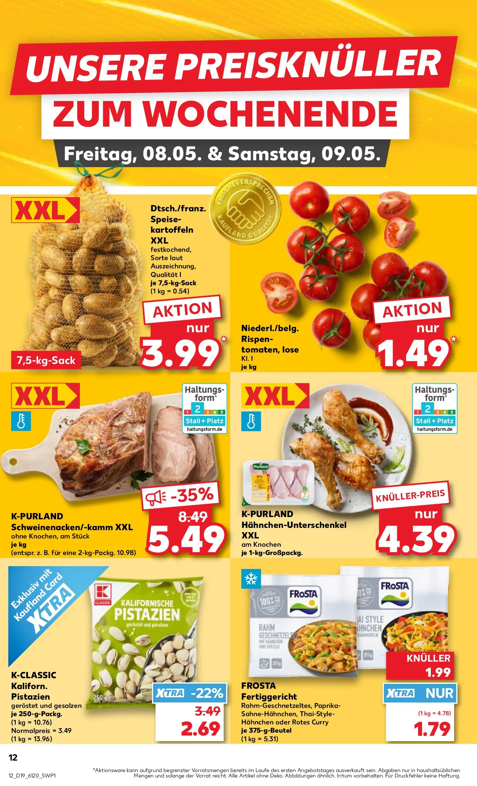 Prospekt Kaufland ab 04.05.2026 » Angebote Online zum Blättern | Seite: 17 | Produkte: Pistazien, Frosta, Kartoffeln, Paprika