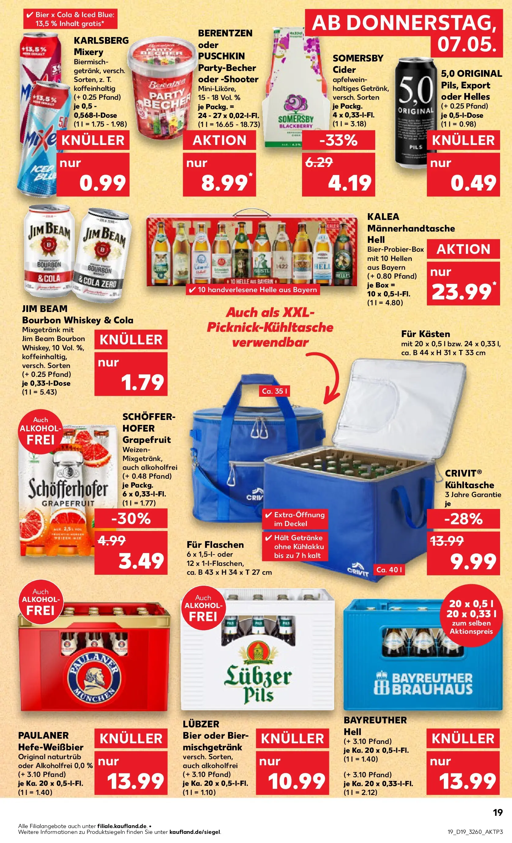 Prospekt Kaufland ab 04.05.2026 » Angebote Online zum Blättern | Seite: 24 | Produkte: Cola, Bier, Lubzer, Paulaner