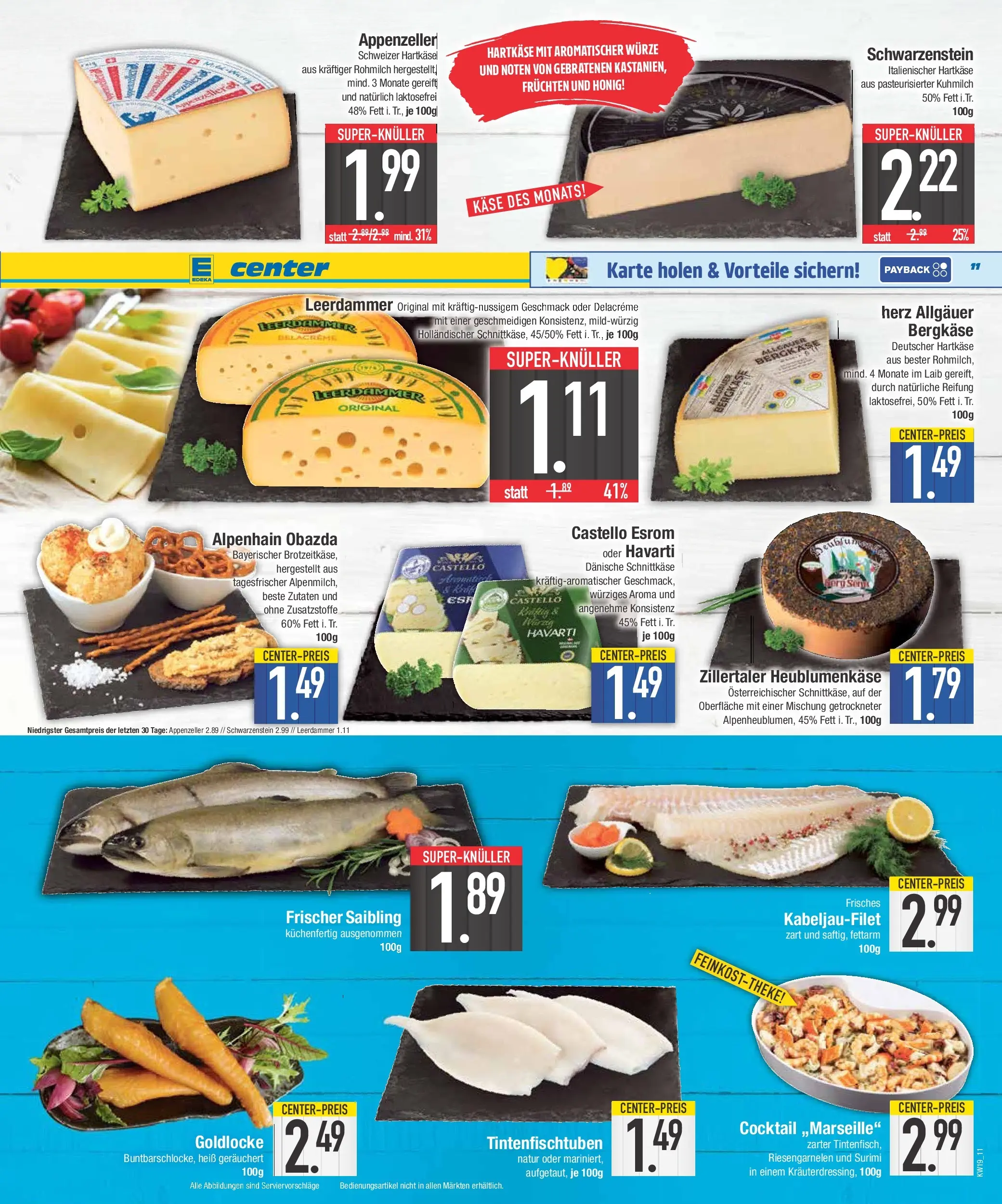 E center Prospekt Krumbach	 (ab 03.05.2026) zum Blättern | Seite: 11 | Produkte: Käse, Leerdammer