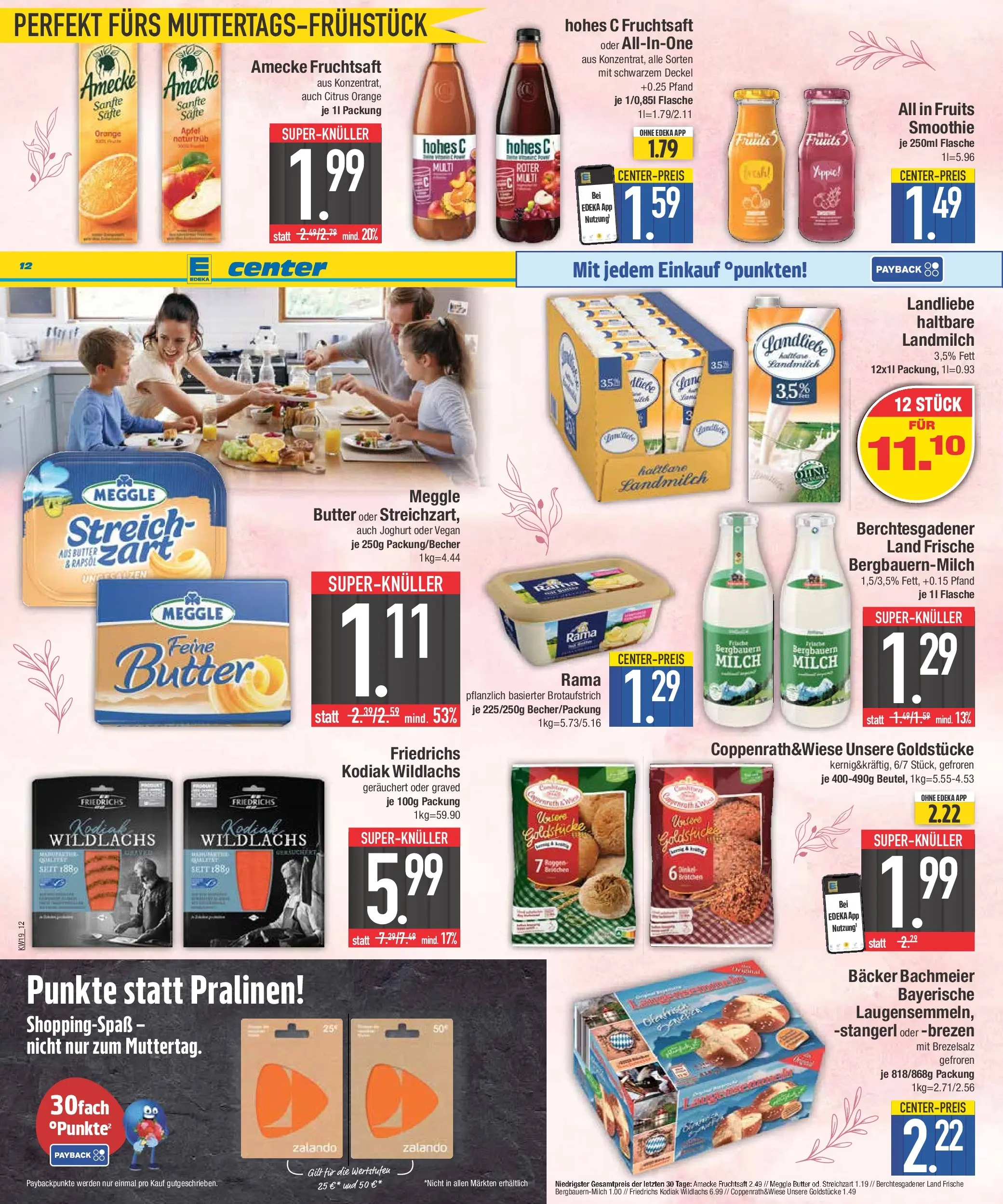 E center Prospekt Krumbach	 (ab 03.05.2026) zum Blättern | Seite: 12 | Produkte: Rama, Äpfel, Hohes c, Meggle butter