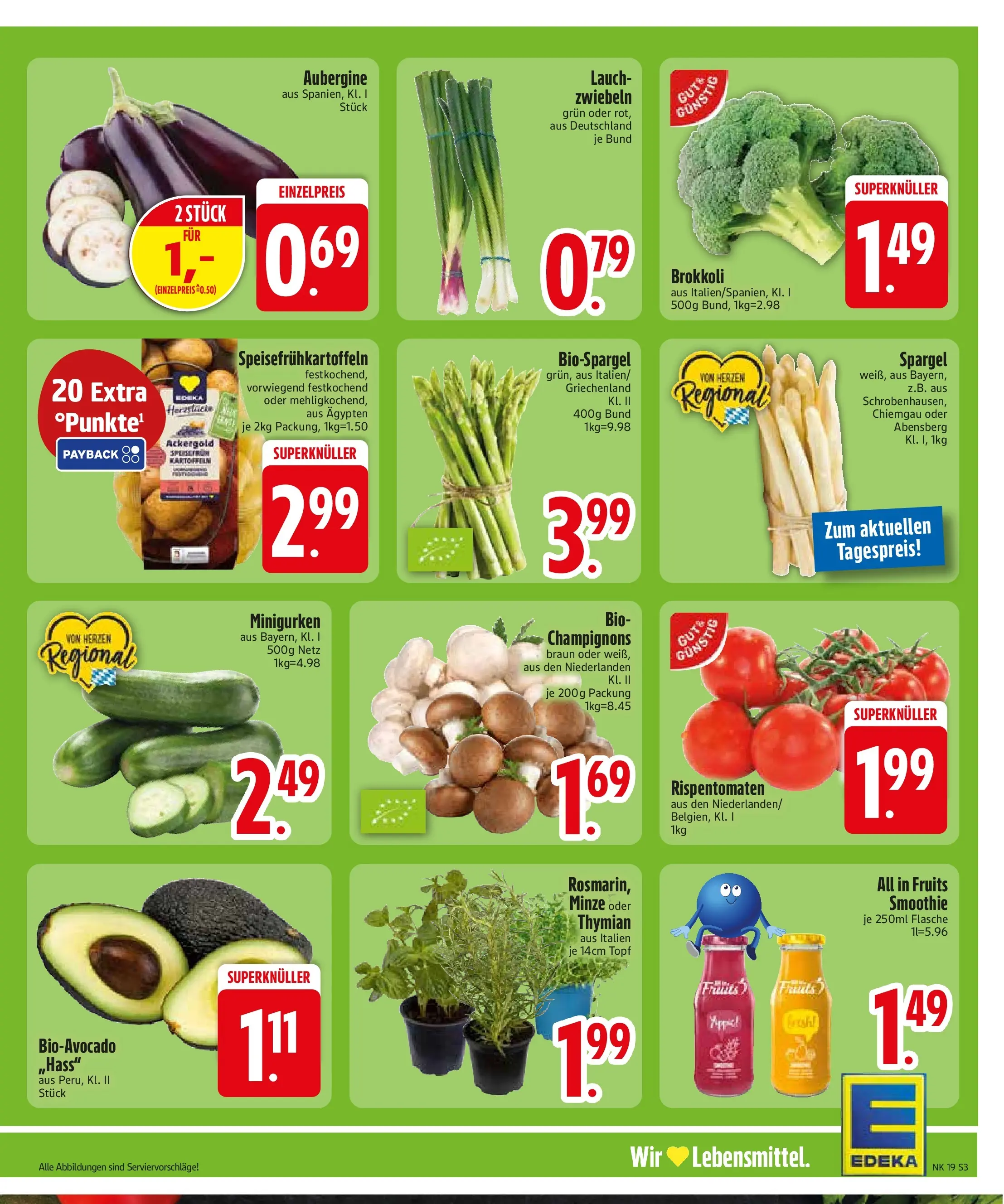 Edeka prospekt Starnberg	 (ab 03.05.2026) » Angebote Online | Seite: 5 | Produkte: Champignons, Zwiebeln, Brokkoli, Aubergine