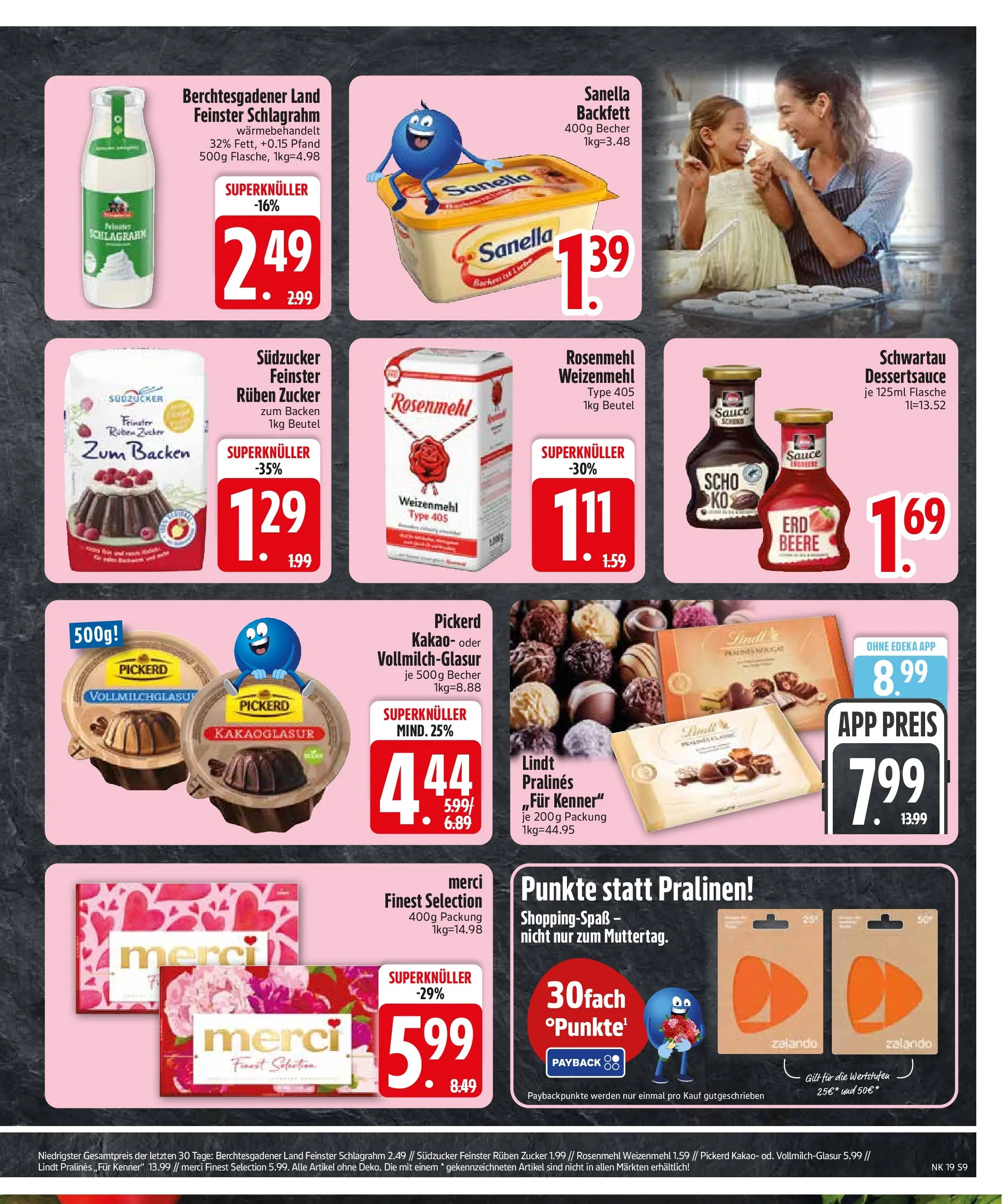 Edeka prospekt Starnberg	 (ab 03.05.2026) » Angebote Online | Seite: 11 | Produkte: Weizenmehl, Zucker, Lindt, Sanella