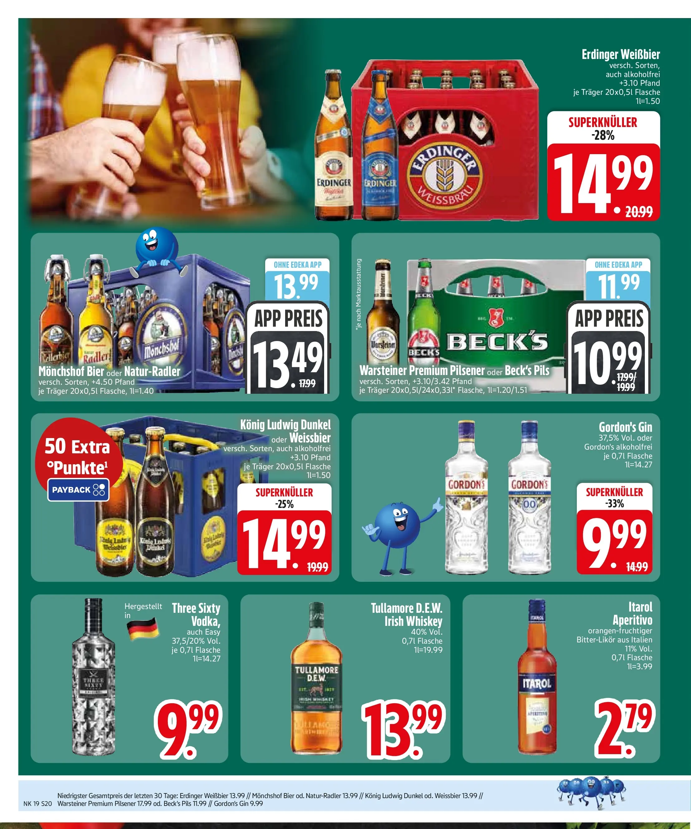 Edeka prospekt Starnberg	 (ab 03.05.2026) » Angebote Online | Seite: 22 | Produkte: Gordon's gin, Monchshof, Radler, Warsteiner