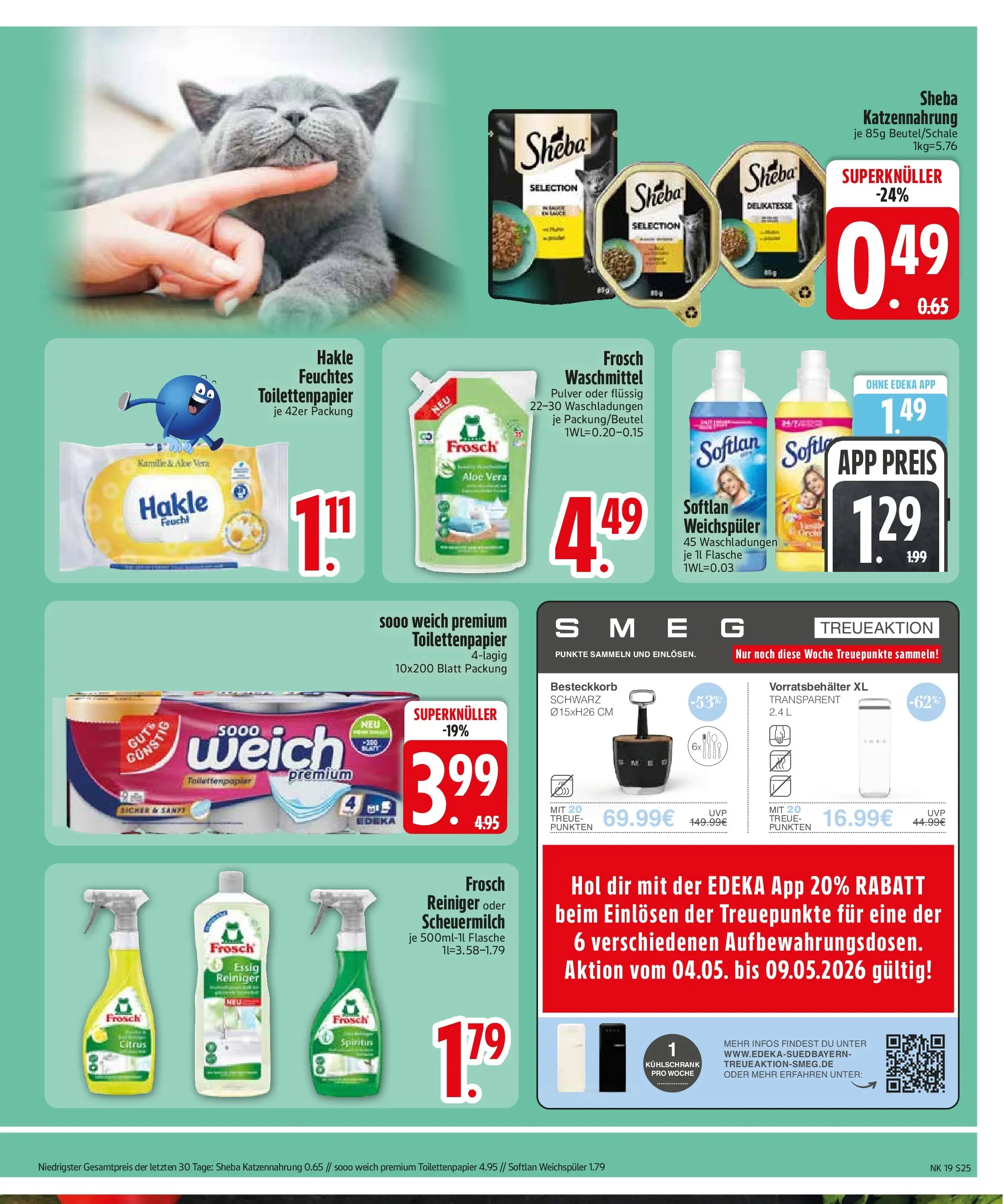 Edeka prospekt Starnberg	 (ab 03.05.2026) » Angebote Online | Seite: 27 | Produkte: Sheba, Kühlschrank, Weichspüler, Feuchtes Toilettenpapier