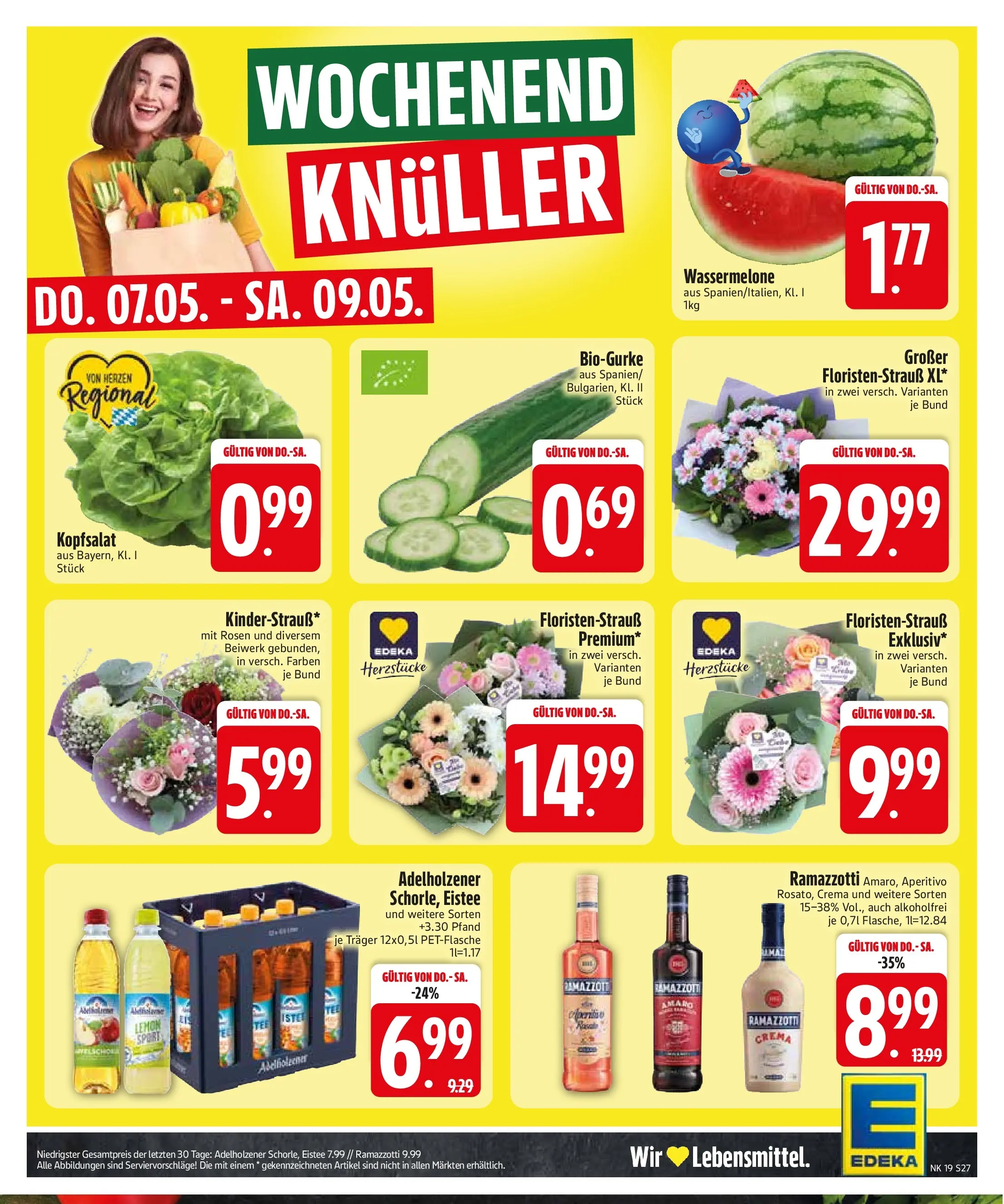 Edeka prospekt Starnberg	 (ab 03.05.2026) » Angebote Online | Seite: 29 | Produkte: Adelholzener, Wassermelone, Ramazzotti