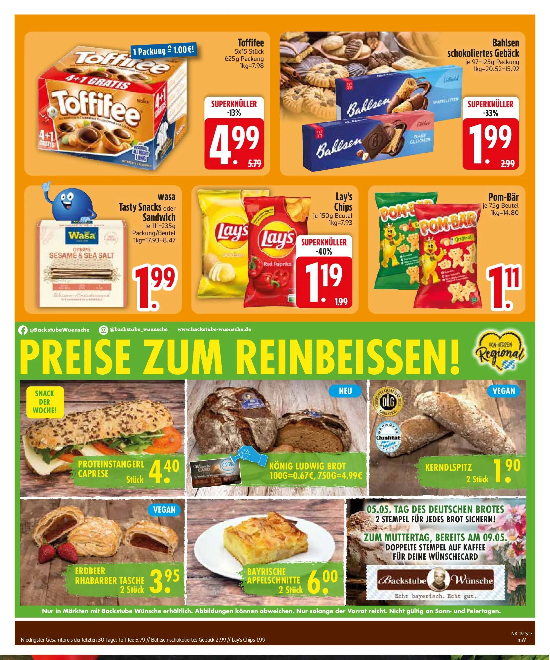 Edeka prospekt Neumarkt St. Veit	 (ab 03.05.2026) » Angebote Online | Seite: 19 | Produkte: Tasche, Paprika, Brot, Rhabarber