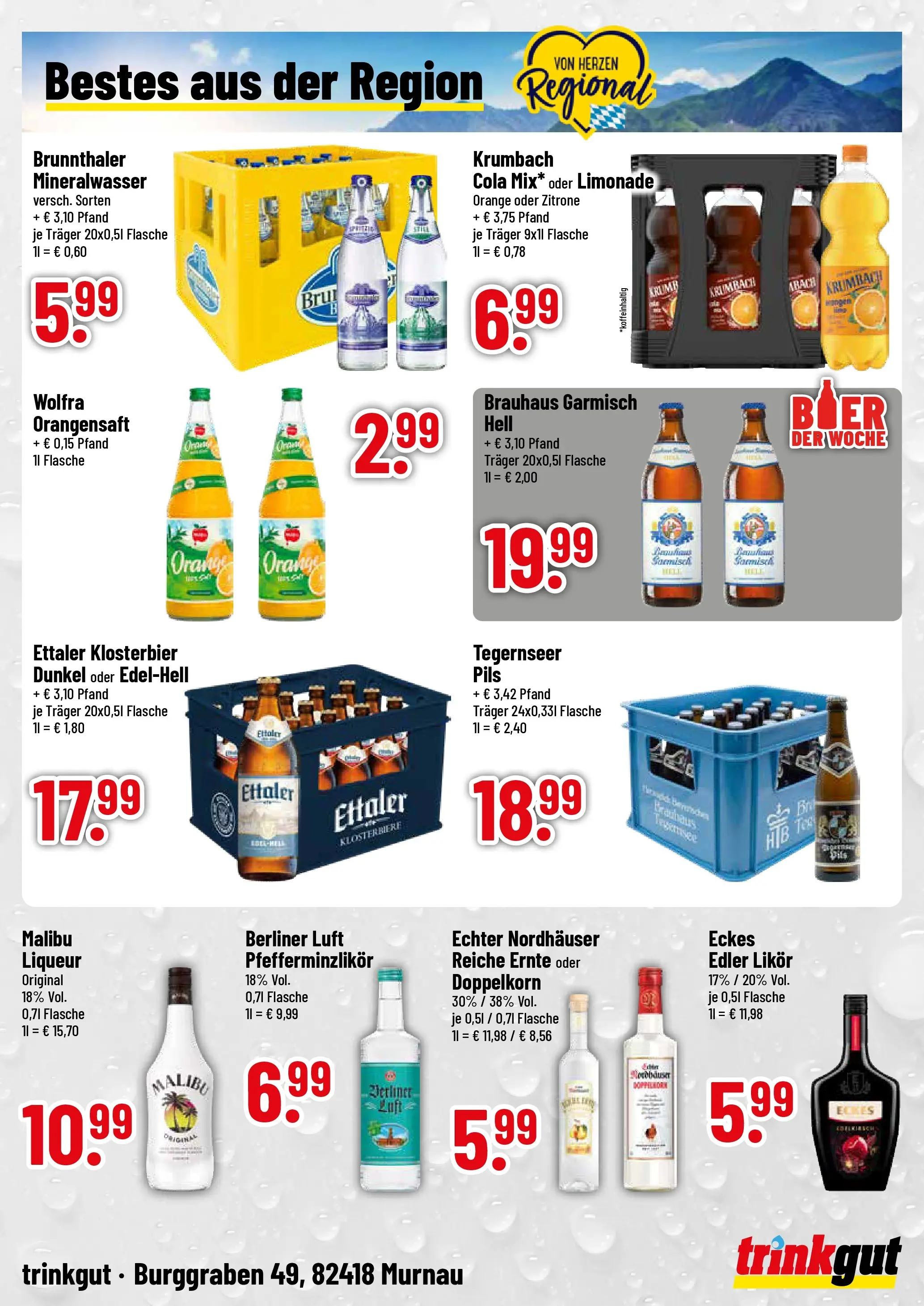 Trinkgut Prospekt Murnau	 (ab 04.05.2026) » Angebote online | Seite: 4 | Produkte: Berliner, Cola, Pils, Zitrone