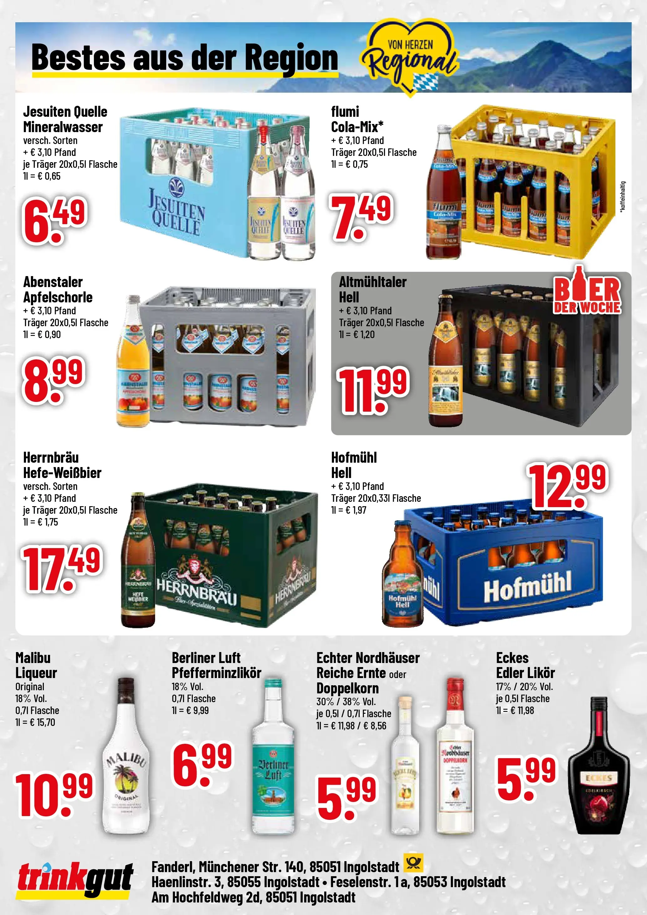 Trinkgut Prospekt Ingolstadt	 (ab 04.05.2026) » Angebote online | Seite: 4 | Produkte: Berliner, Likör, Mineralwasser