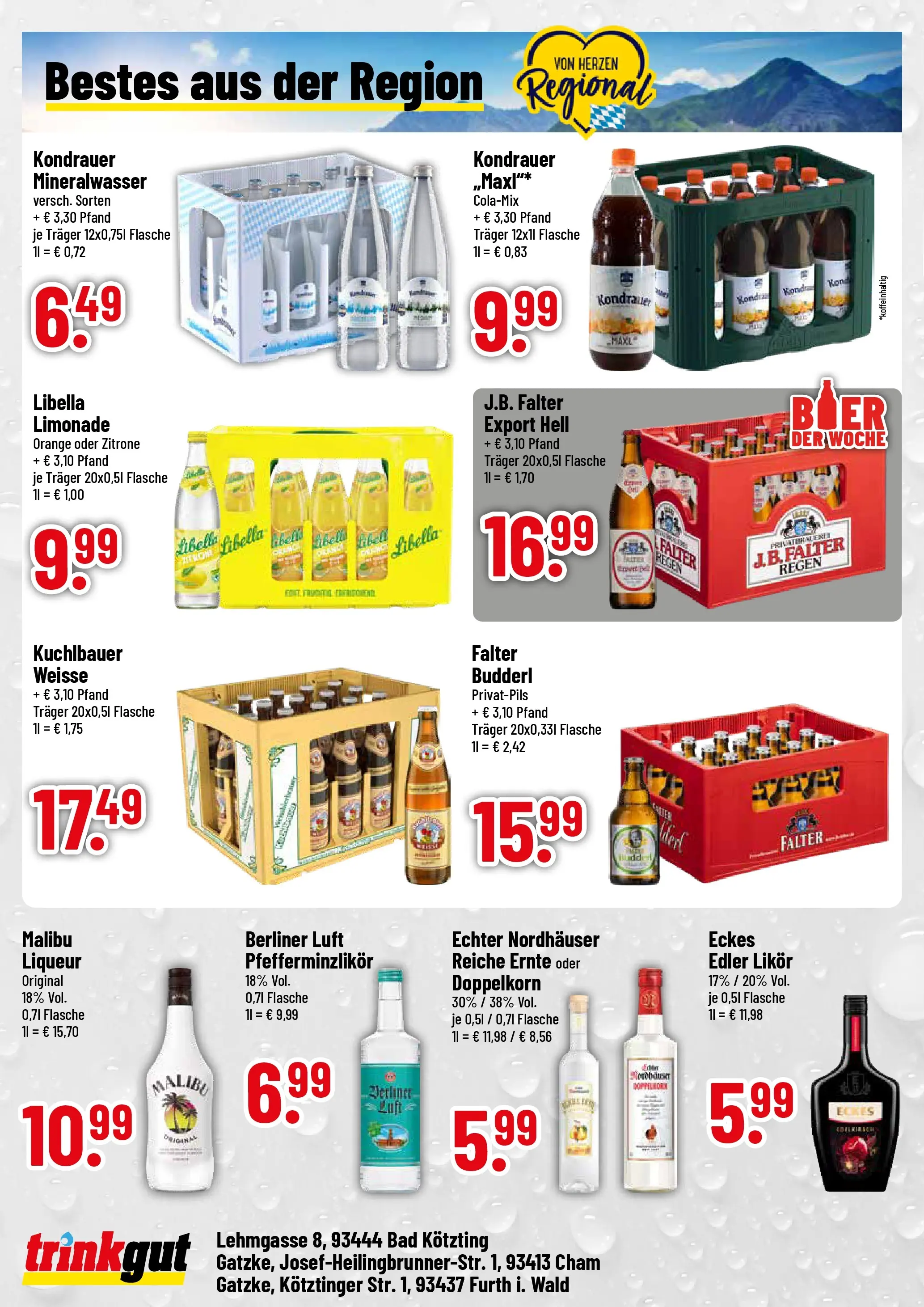 Trinkgut Prospekt Cham	 (ab 04.05.2026) » Angebote online | Seite: 4 | Produkte: Berliner, Likör, Bad, Zitrone