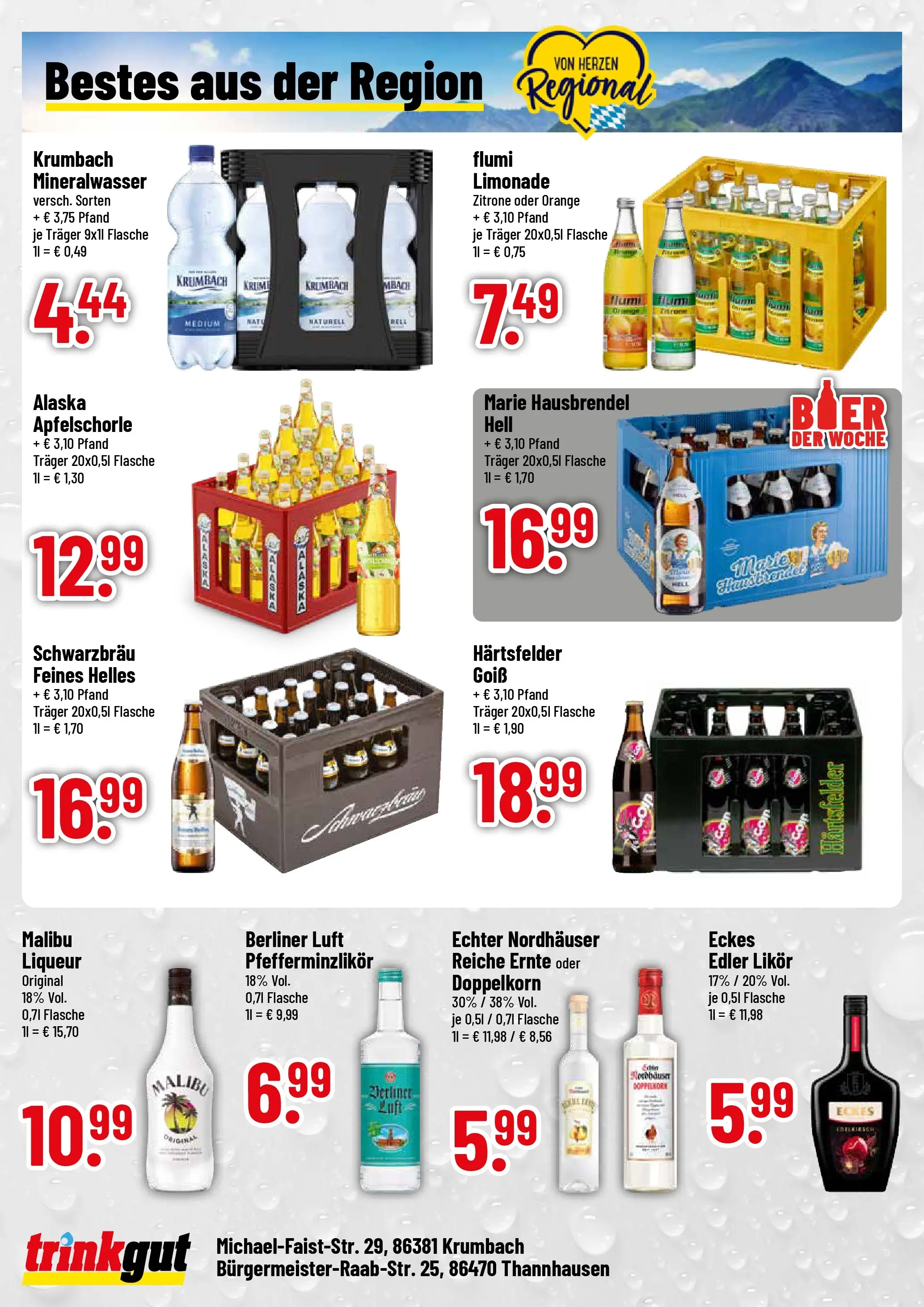 Trinkgut Prospekt Krumbach	 (ab 04.05.2026) » Angebote online | Seite: 4 | Produkte: Berliner, Bier, Likör, Limonade