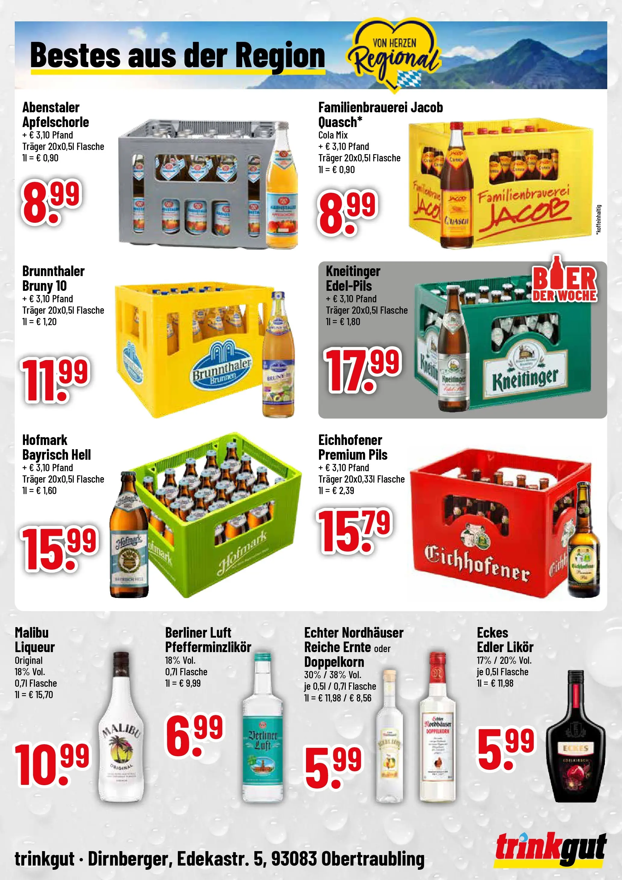 Trinkgut Prospekt Obertraubling	 (ab 03.05.2026) » Angebote online | Seite: 4 | Produkte: Berliner, Cola, Likör, Pils