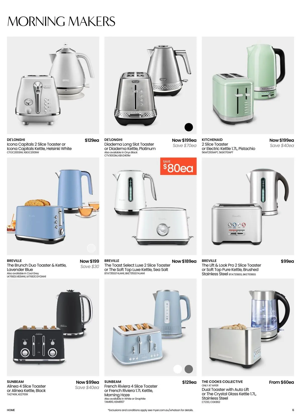 Deals - Kitchen & Dining Essentials - 04/05/2026 > weekly / monthly specials | Page: 6 | Products: Salt, Kettle, Toaster